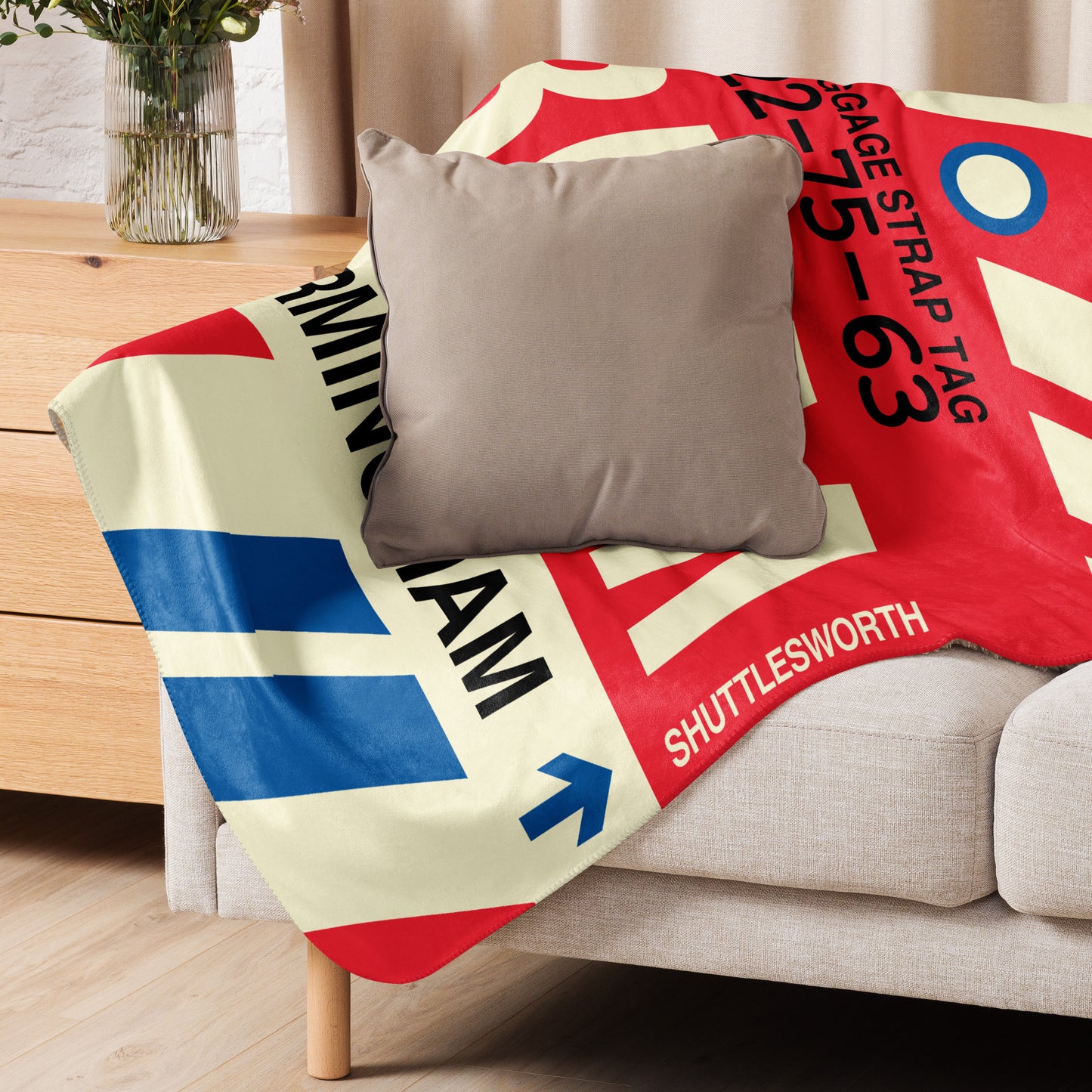 Travel Gift Sherpa Blanket • BHM Birmingham • YHM Designs - Image 06