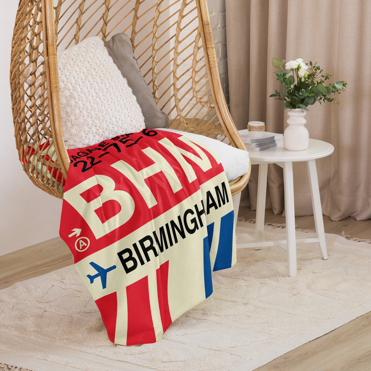 Travel Gift Sherpa Blanket • BHM Birmingham • YHM Designs - Image 07