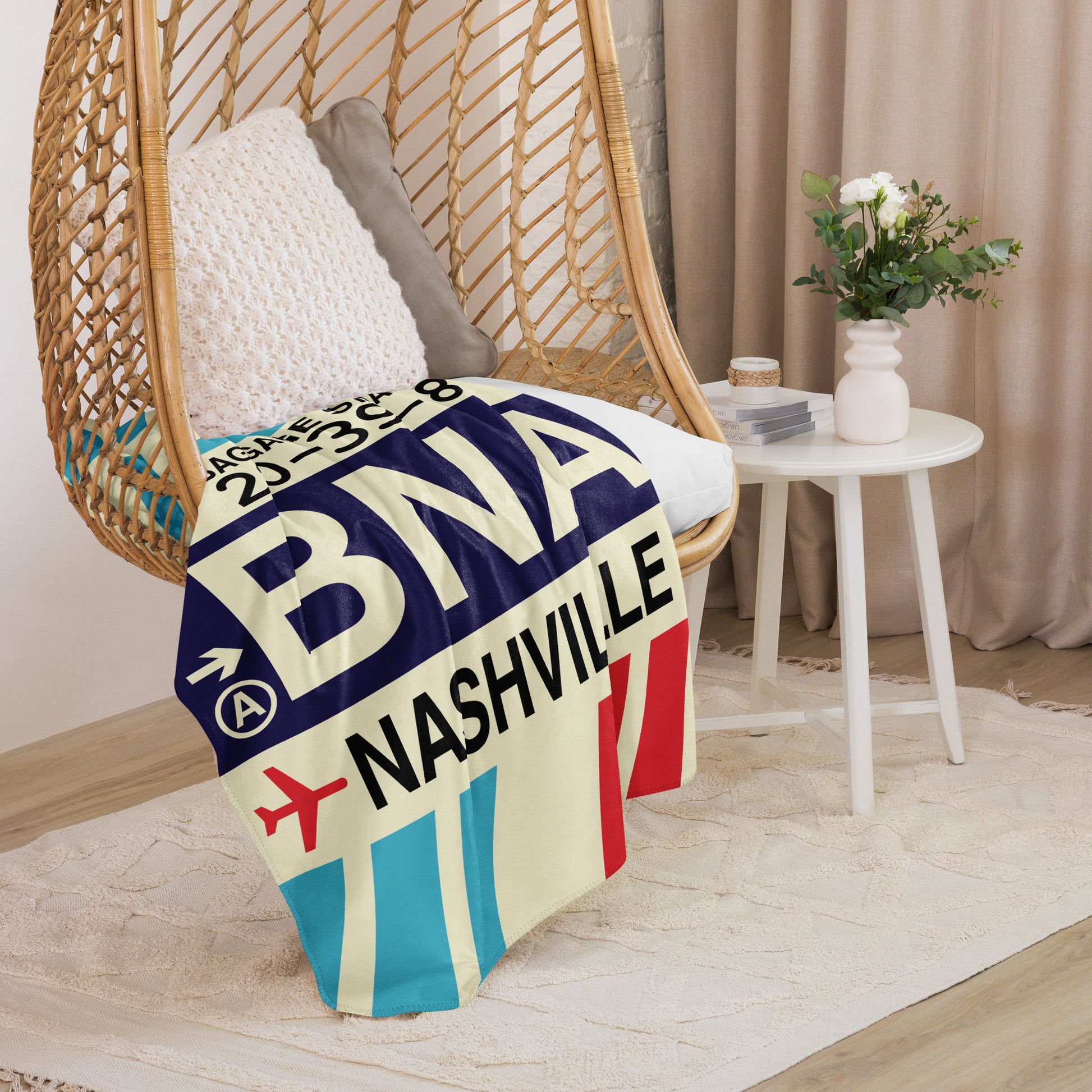 Travel Gift Sherpa Blanket • BNA Nashville • YHM Designs - Image 07