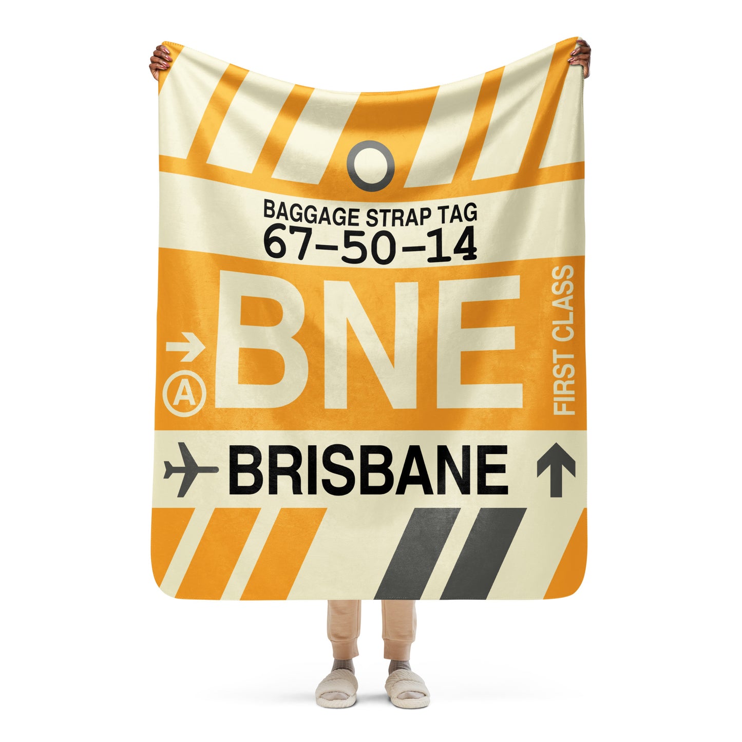 Travel Gift Sherpa Blanket • BNE Brisbane • YHM Designs - Image 05