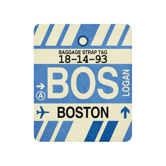 Travel Gift Sherpa Blanket • BOS Boston • YHM Designs - Image 01