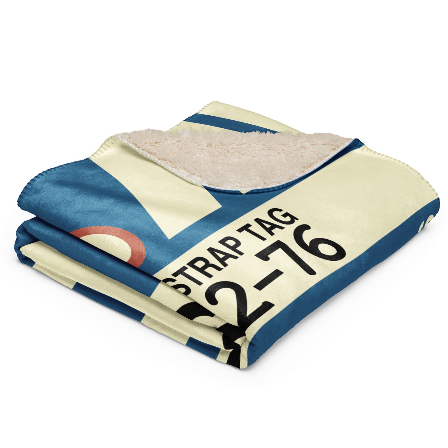 Travel Gift Sherpa Blanket • BRU Brussels • YHM Designs - Image 03