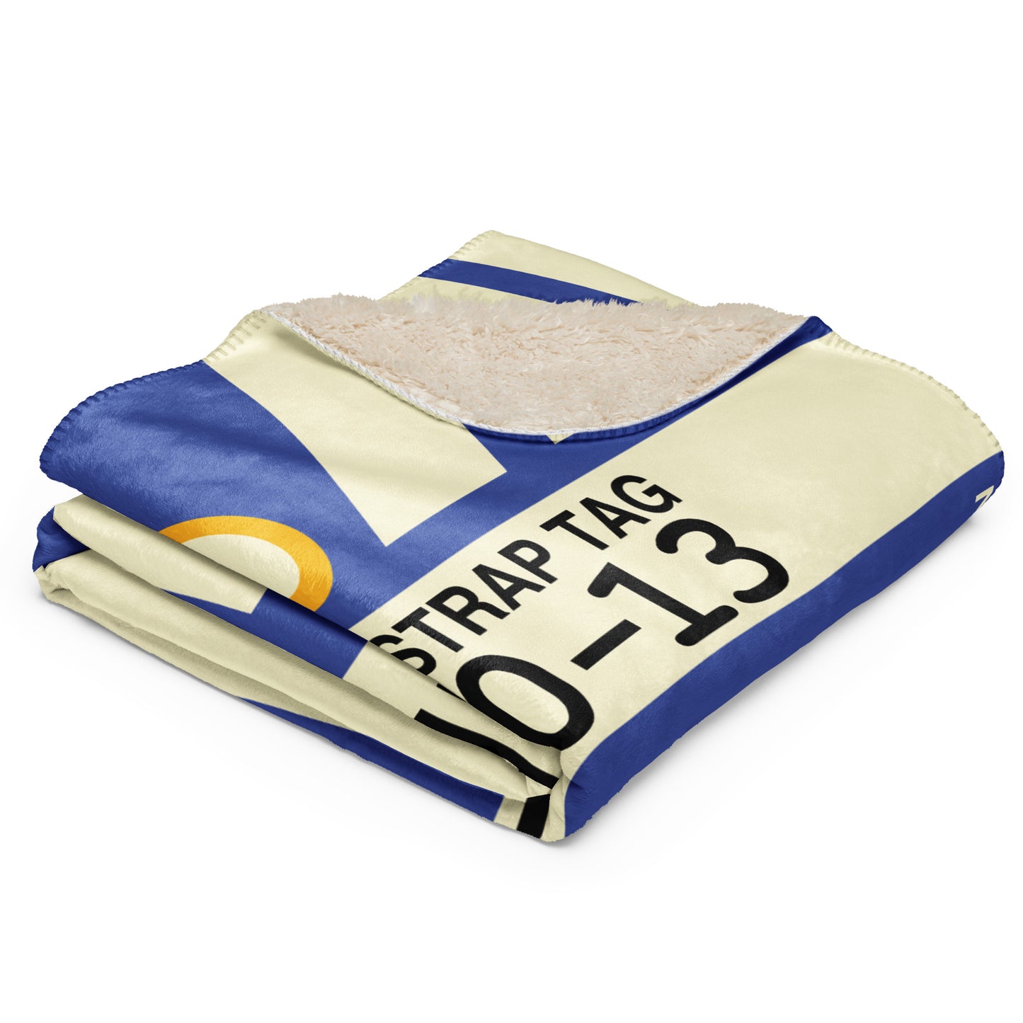 Travel Gift Sherpa Blanket • BWI Baltimore • YHM Designs - Image 03