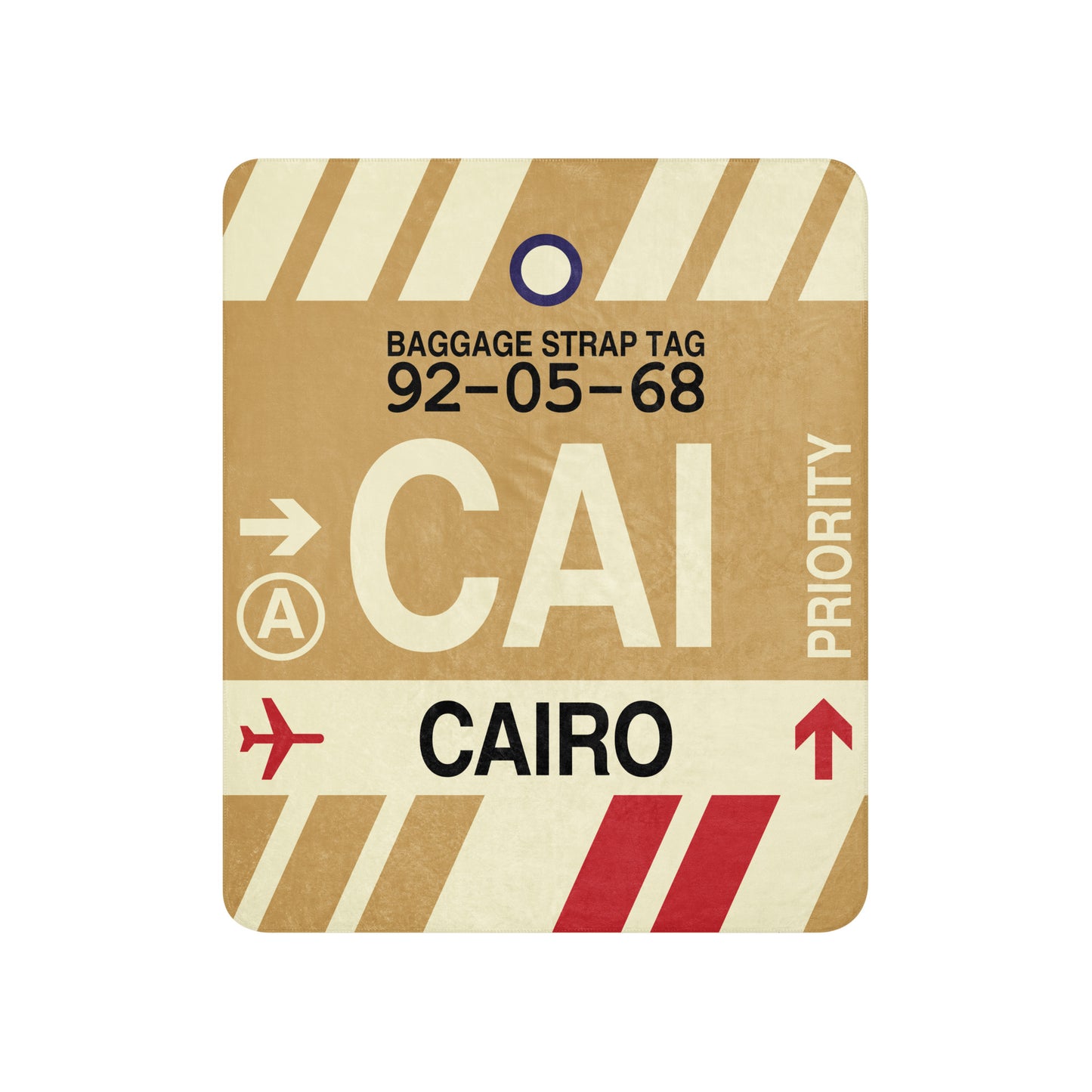 Travel Gift Sherpa Blanket • CAI Cairo Souvenir • YHM Designs - Image 01