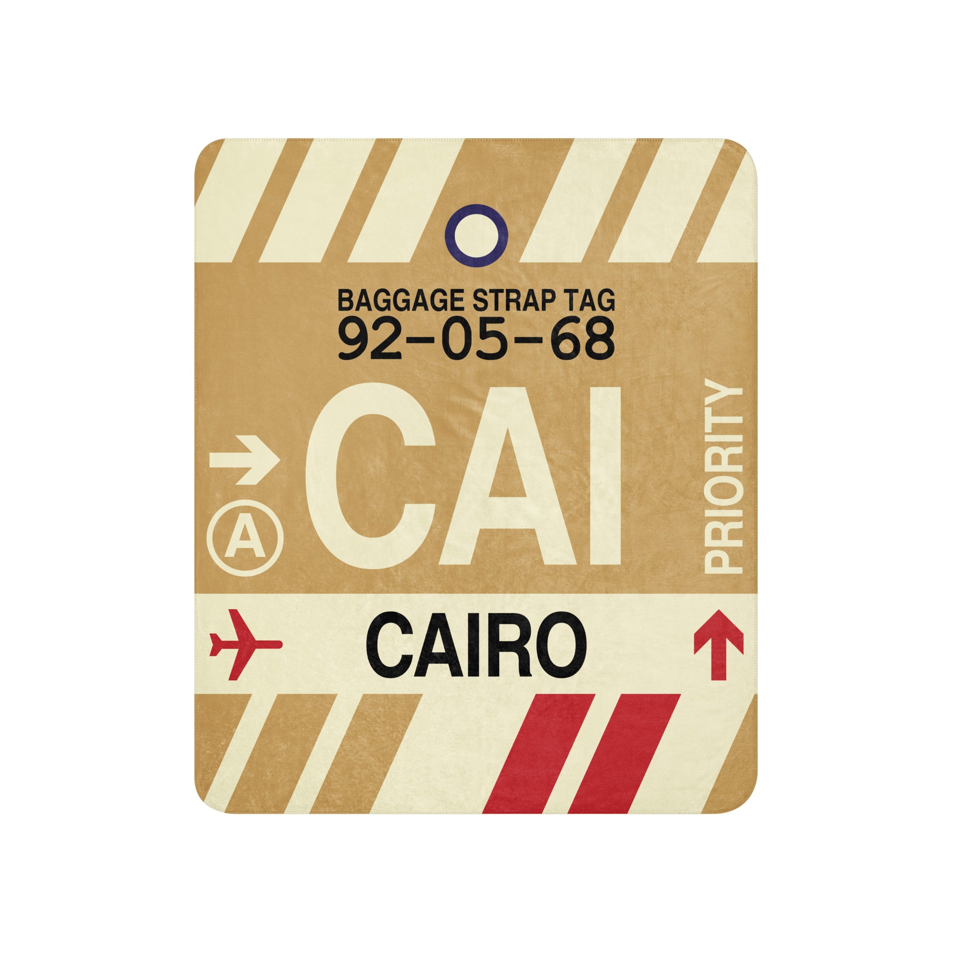 Travel Gift Sherpa Blanket • CAI Cairo Souvenir • YHM Designs - Image 01