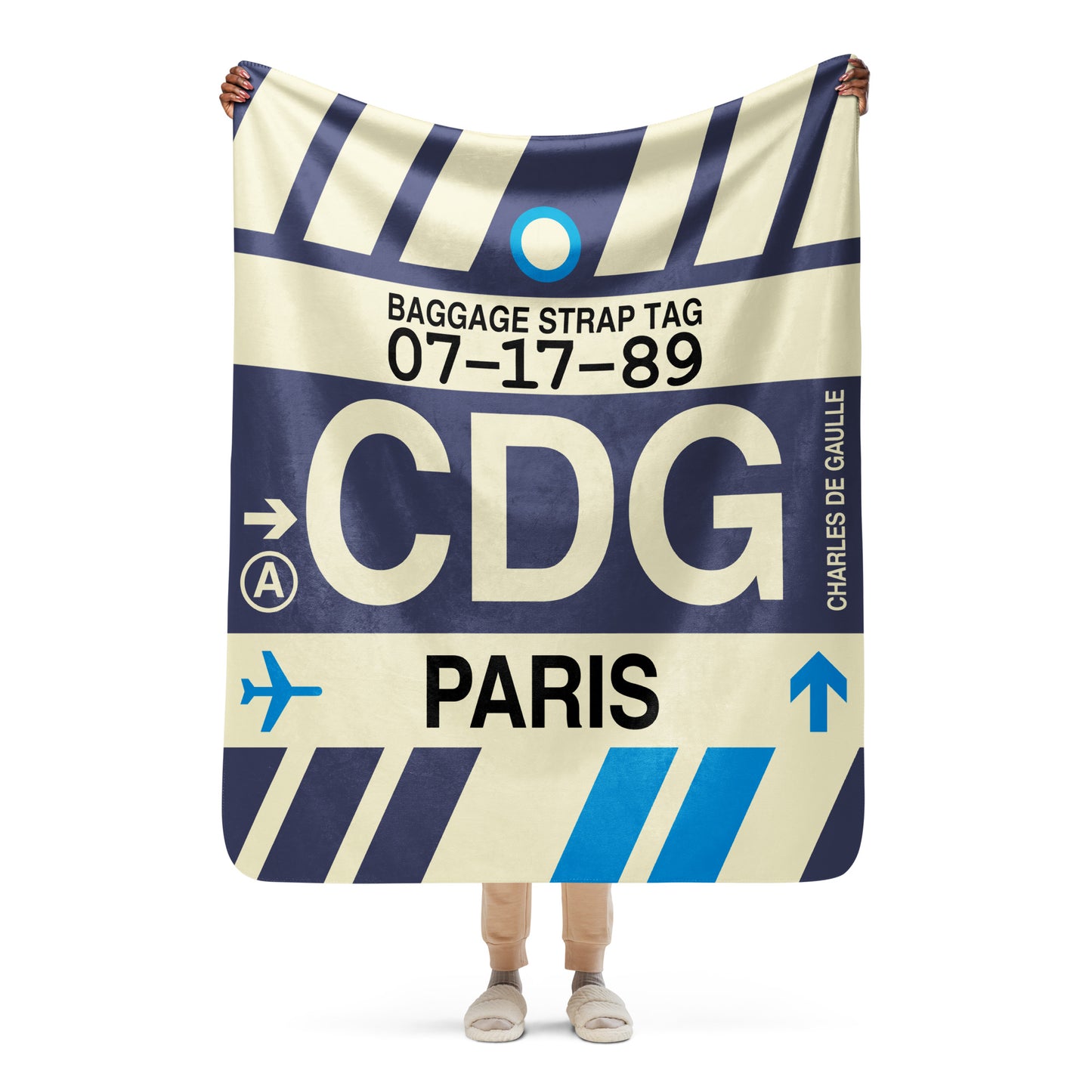 Travel Gift Sherpa Blanket • CDG Paris • YHM Designs - Image 05