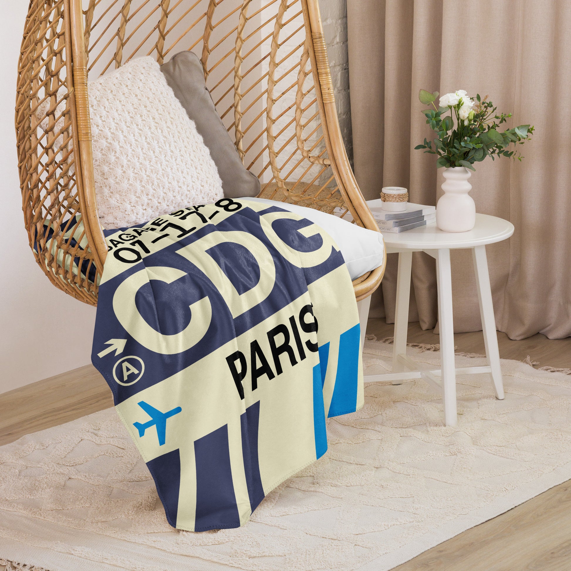 Travel Gift Sherpa Blanket • CDG Paris • YHM Designs - Image 07