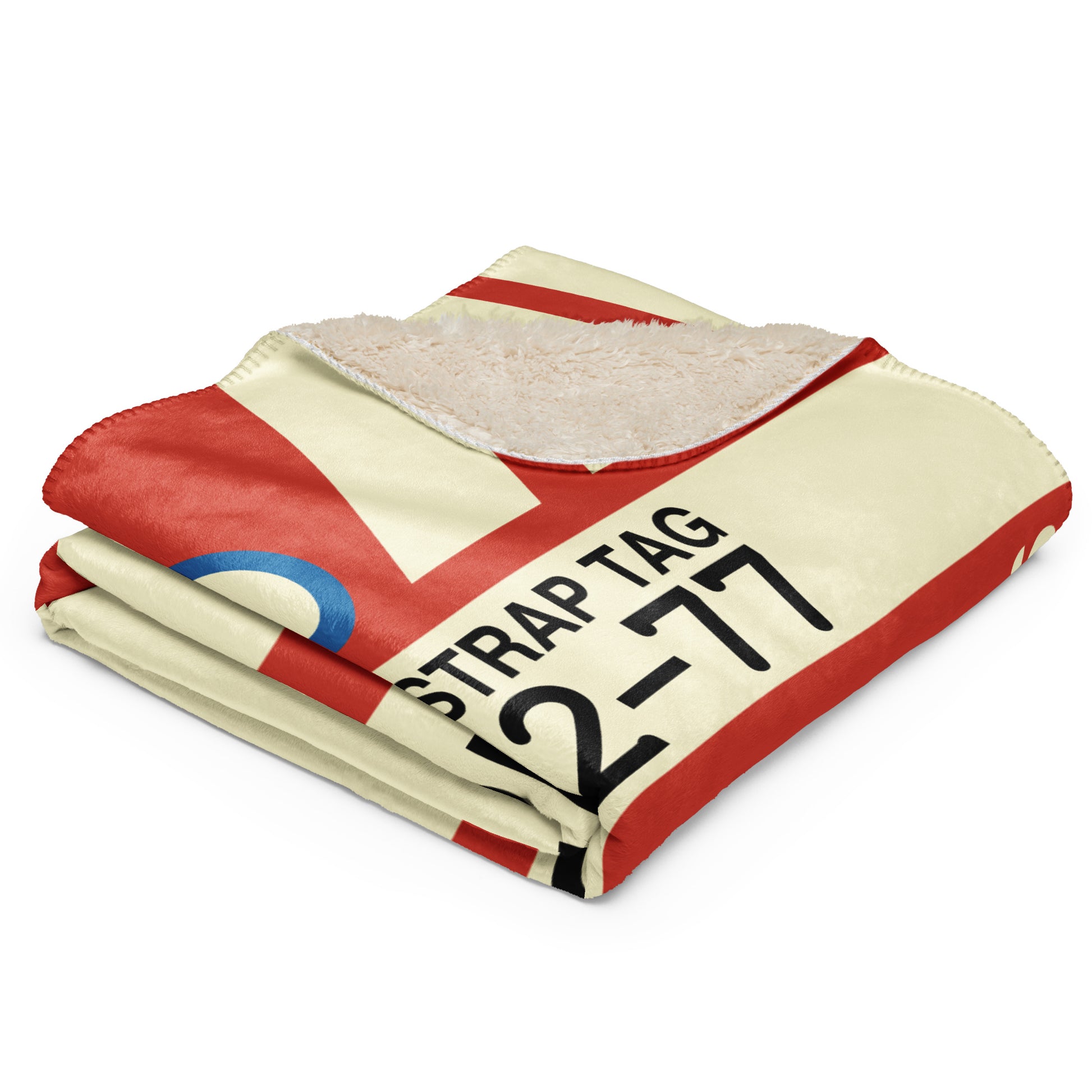 Travel Gift Sherpa Blanket • CLT Charlotte • YHM Designs - Image 03