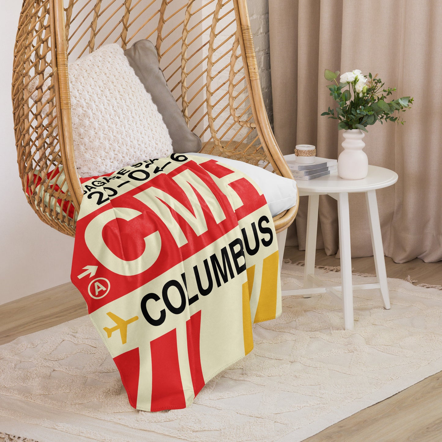 Travel Gift Sherpa Blanket • CMH Columbus • YHM Designs - Image 07