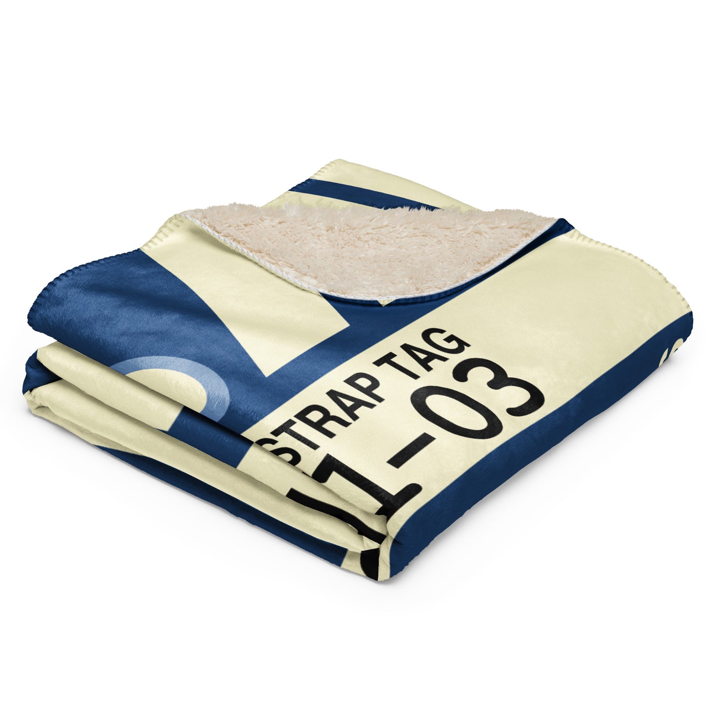 Travel Gift Sherpa Blanket • CVG Cincinnati • YHM Designs - Image 03
