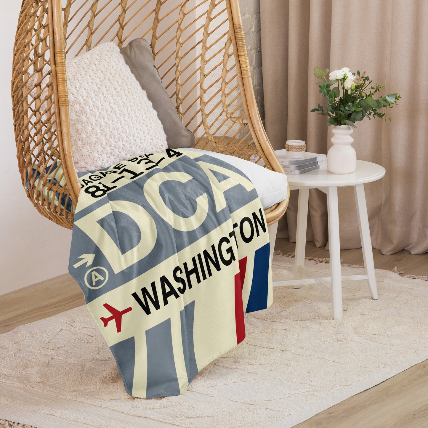 Travel Gift Sherpa Blanket • DCA Washington • YHM Designs - Image 07