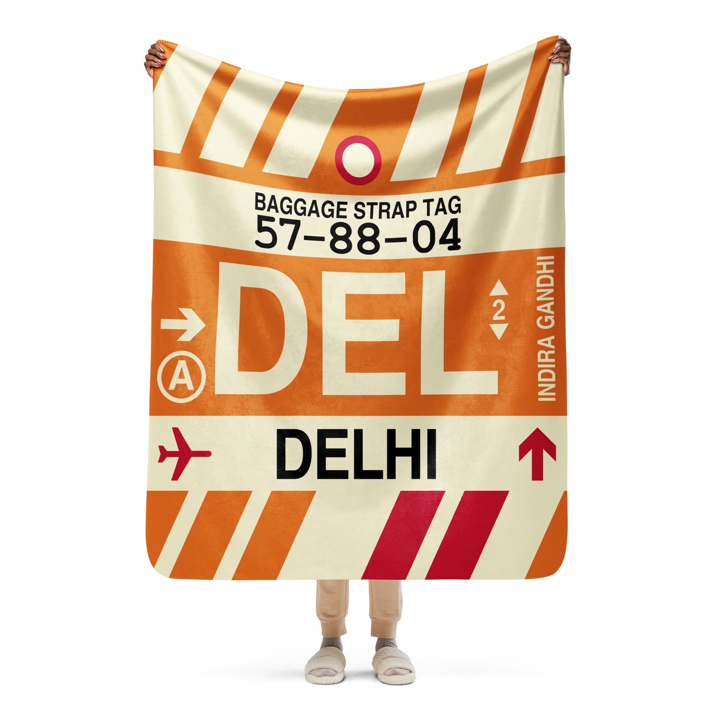 Travel Gift Sherpa Blanket • DEL Delhi • YHM Designs - Image 05