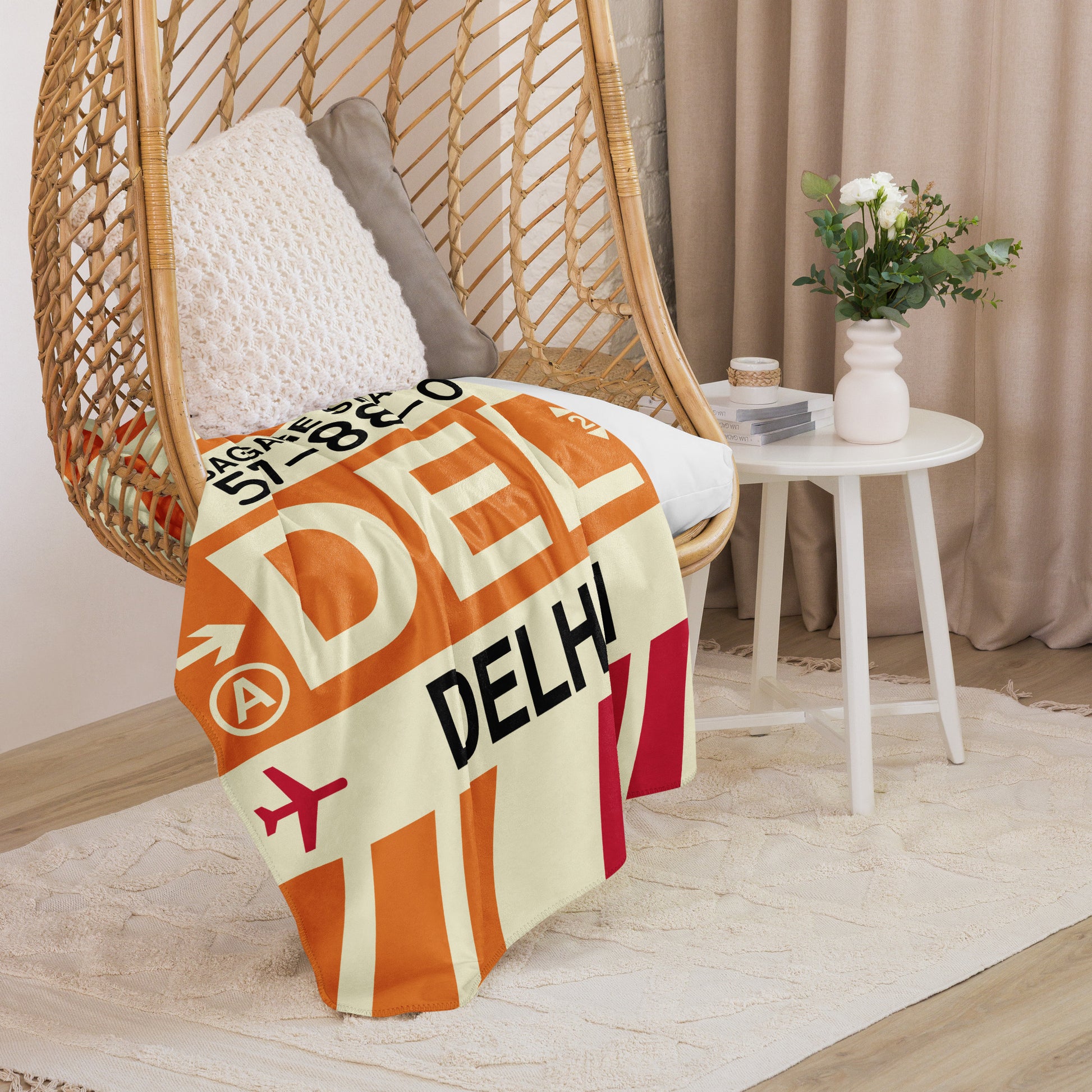 Travel Gift Sherpa Blanket • DEL Delhi • YHM Designs - Image 07