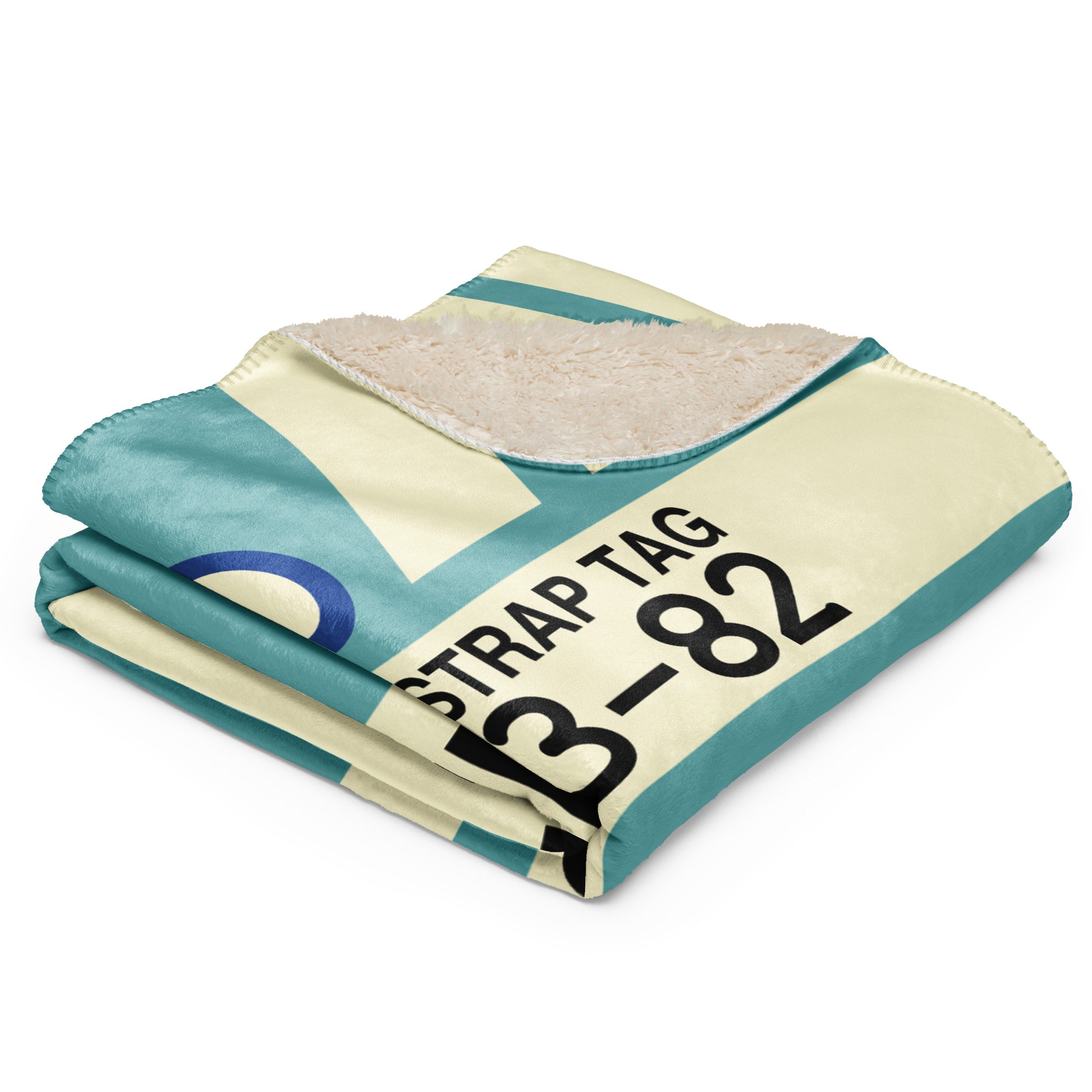 Travel Gift Sherpa Blanket • DTW Detroit • YHM Designs - Image 03