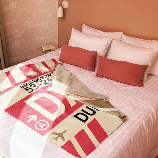 Travel Gift Sherpa Blanket • DXB Dubai • YHM Designs - Image 02