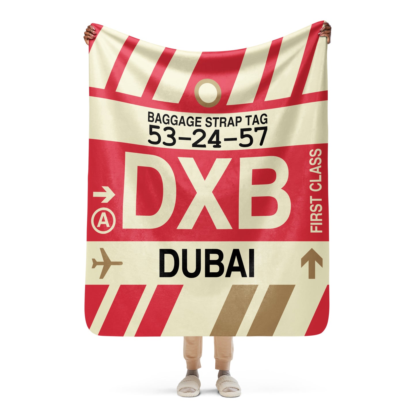 Travel Gift Sherpa Blanket • DXB Dubai • YHM Designs - Image 05