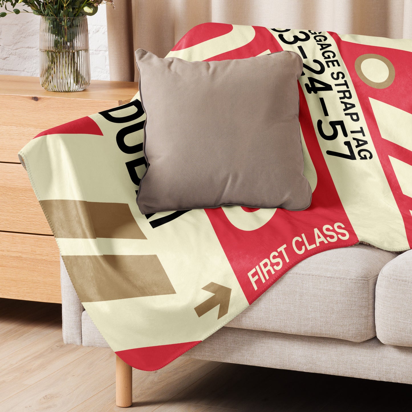 Travel Gift Sherpa Blanket • DXB Dubai • YHM Designs - Image 06