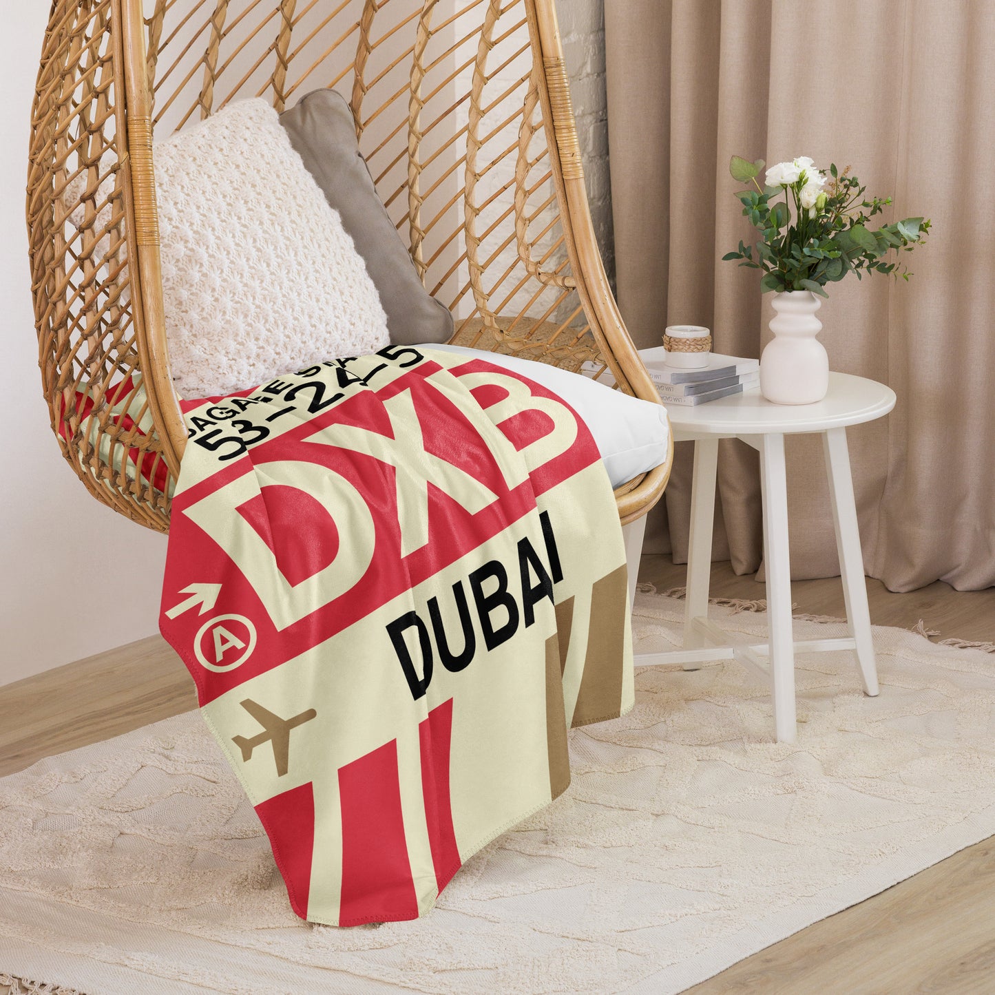 Travel Gift Sherpa Blanket • DXB Dubai • YHM Designs - Image 07