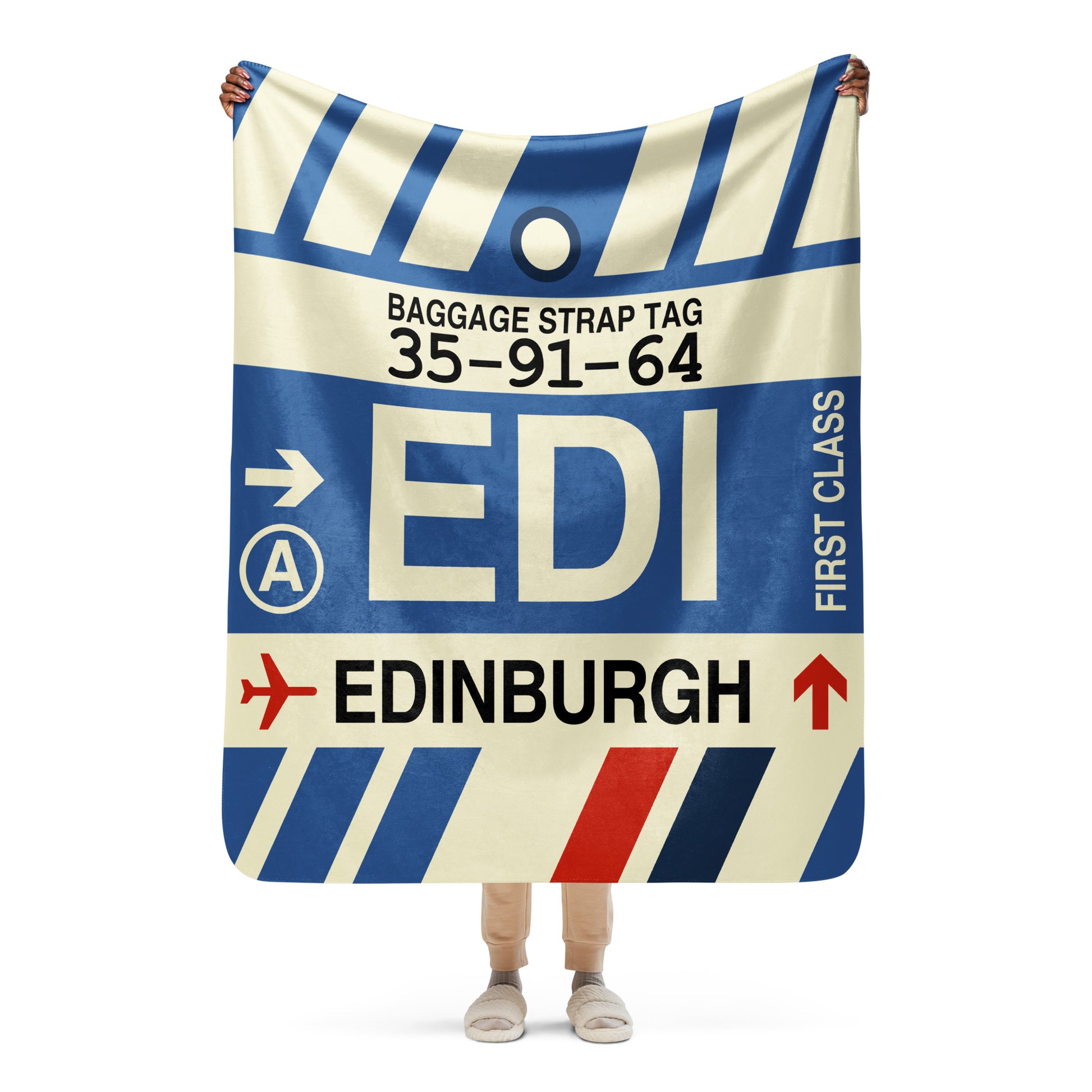 Travel Gift Sherpa Blanket • EDI Edinburgh • YHM Designs - Image 05