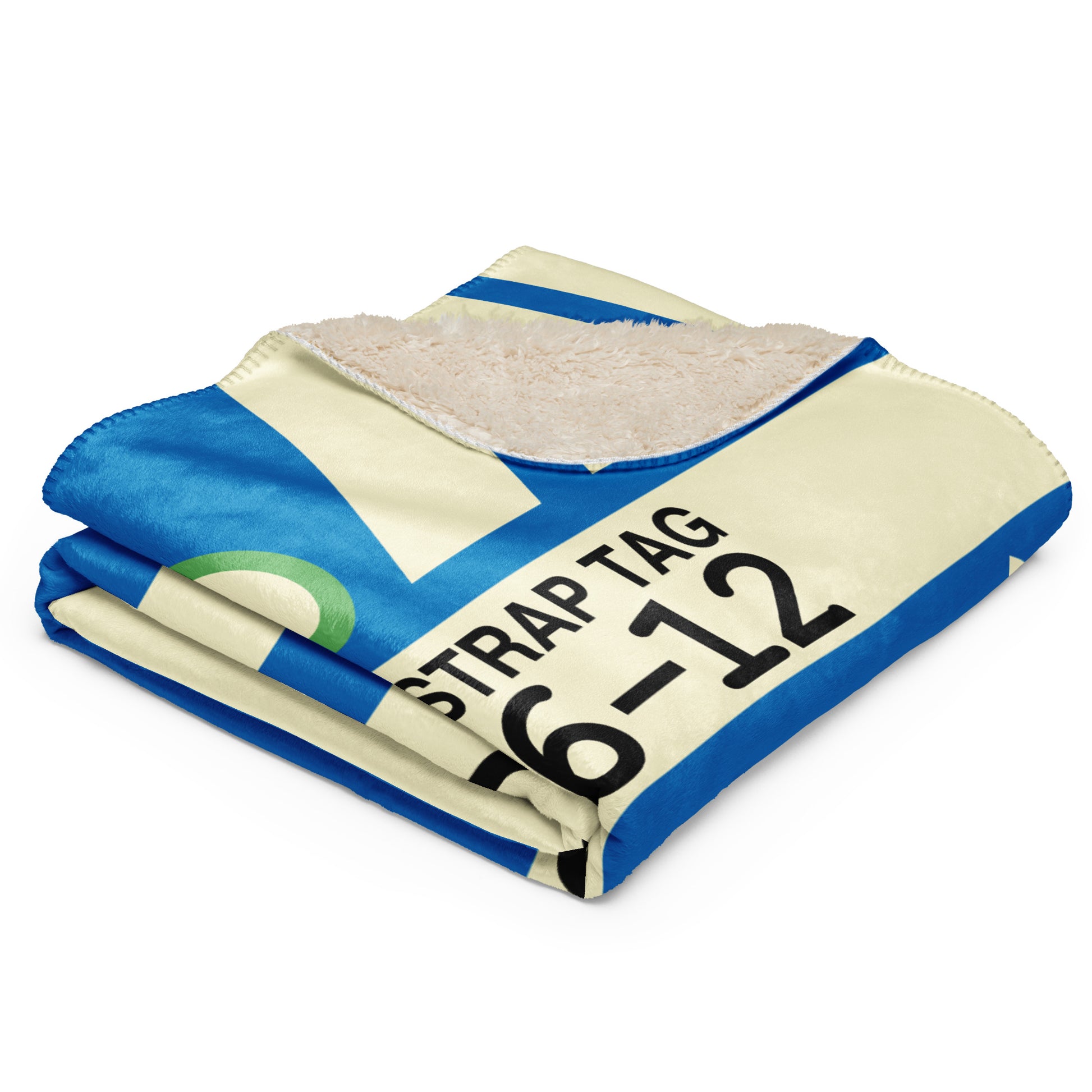 Travel Gift Sherpa Blanket • FLL Fort Lauderdale • YHM Designs - Image 03