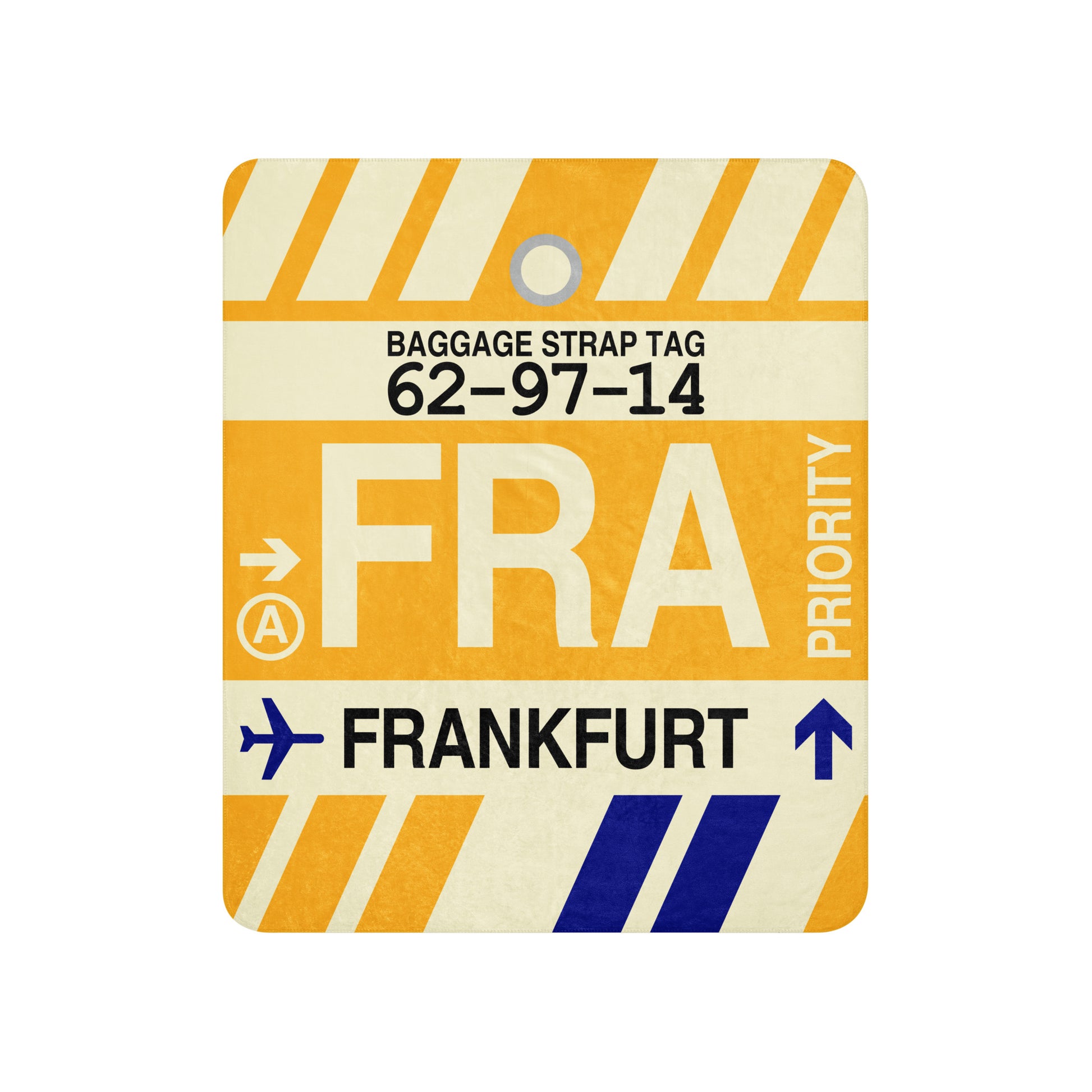 Travel Gift Sherpa Blanket • FRA Frankfurt • YHM Designs - Image 01
