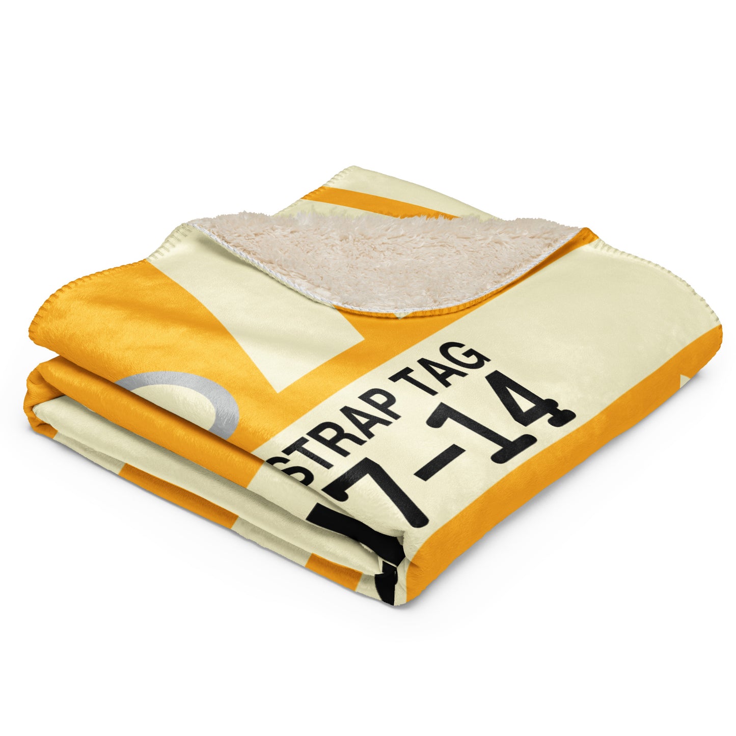 Travel Gift Sherpa Blanket • FRA Frankfurt • YHM Designs - Image 03