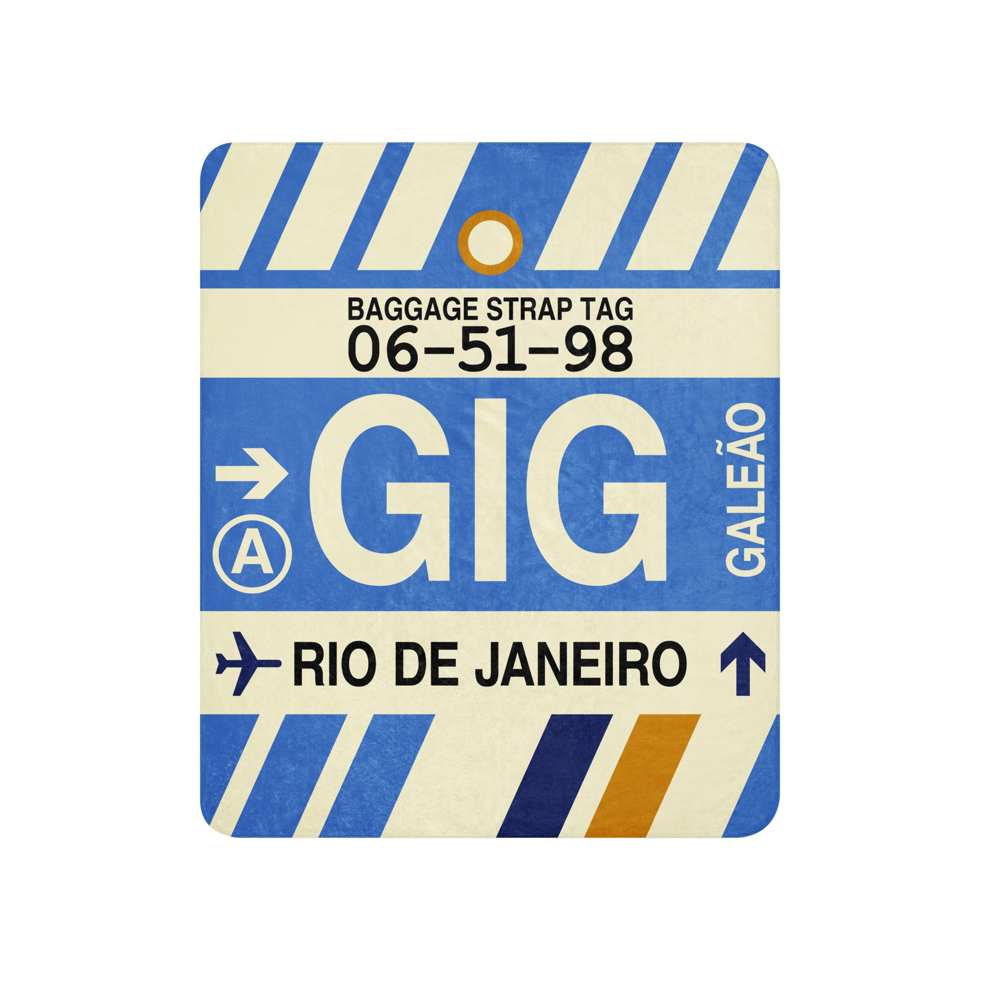 Travel Gift Sherpa Blanket • GIG Rio de Janeiro Souvenir • YHM Designs - Image 01