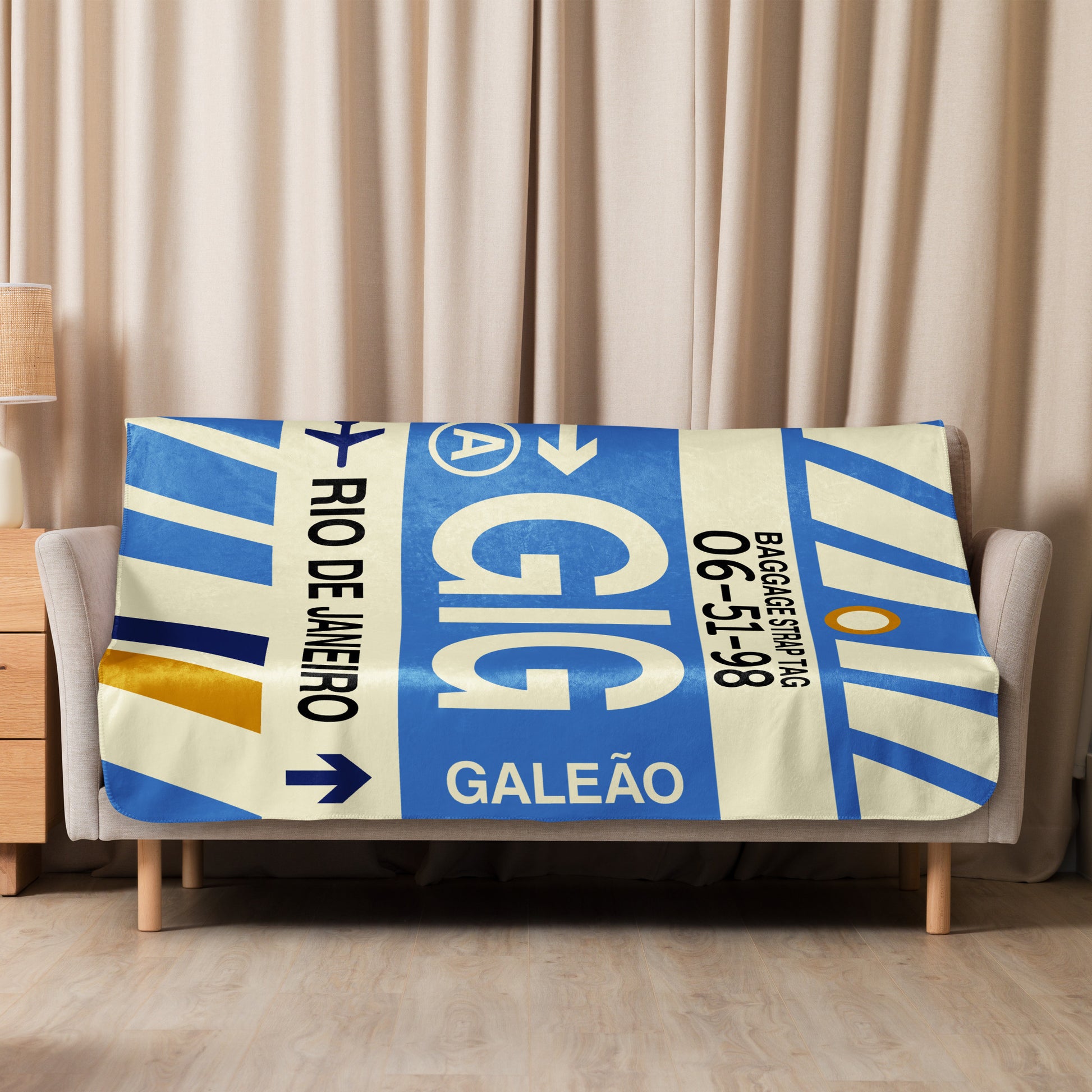 Travel Gift Sherpa Blanket • GIG Rio de Janeiro Souvenir • YHM Designs - Image 08