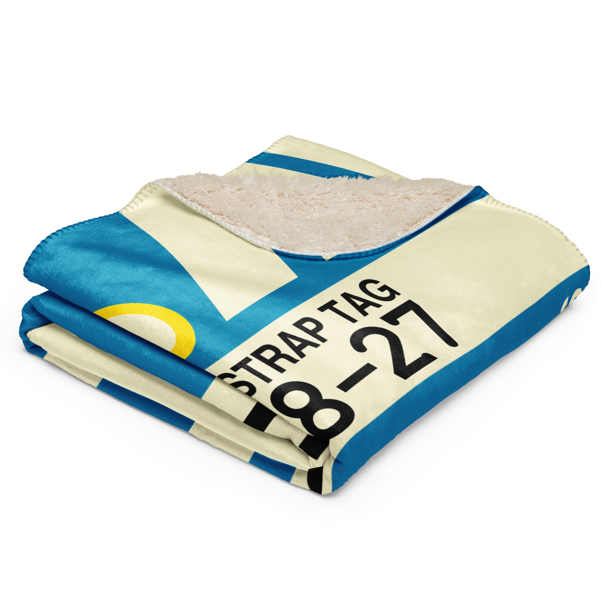 Travel Gift Sherpa Blanket • GRU Sao Paulo • YHM Designs - Image 03
