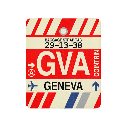 Travel Gift Sherpa Blanket • GVA Geneva Souvenir • YHM Designs - Image 01