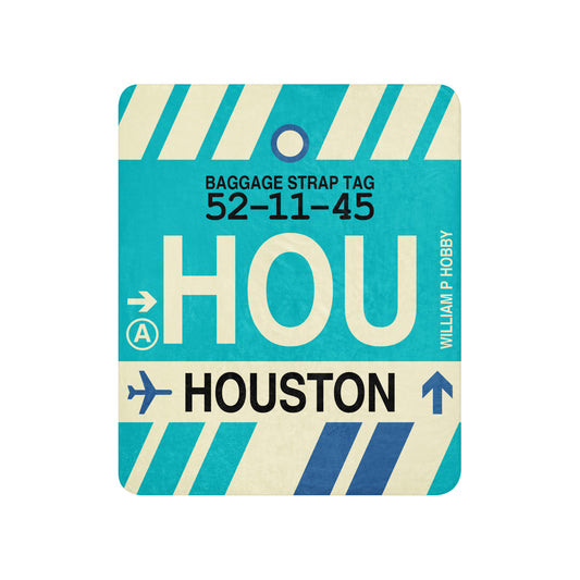 Travel Gift Sherpa Blanket • HOU Houston • YHM Designs - Image 01