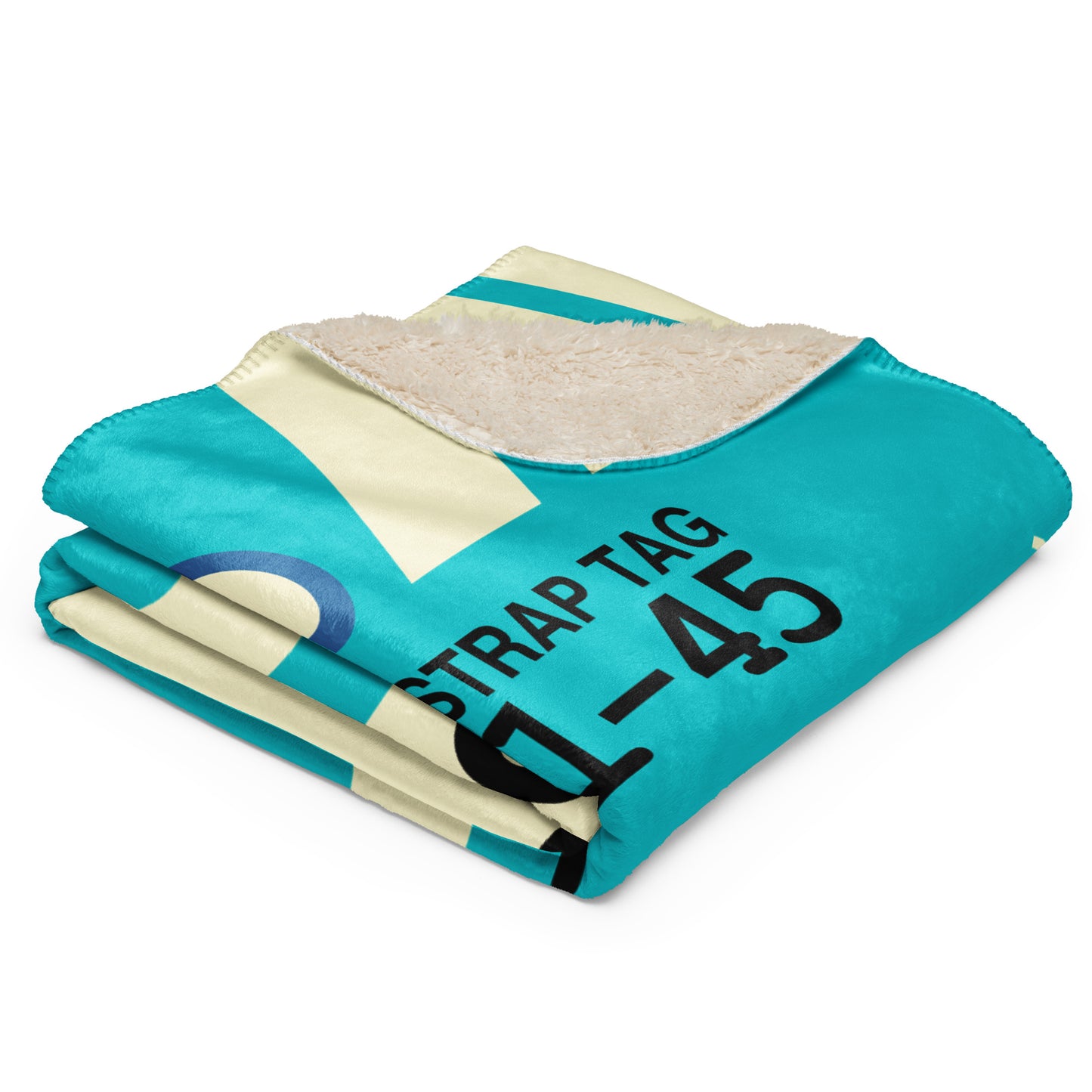 Travel Gift Sherpa Blanket • HOU Houston • YHM Designs - Image 03