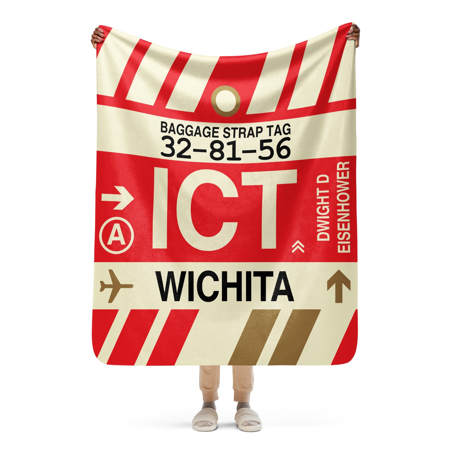 Travel Gift Sherpa Blanket • ICT Wichita • YHM Designs - Image 05