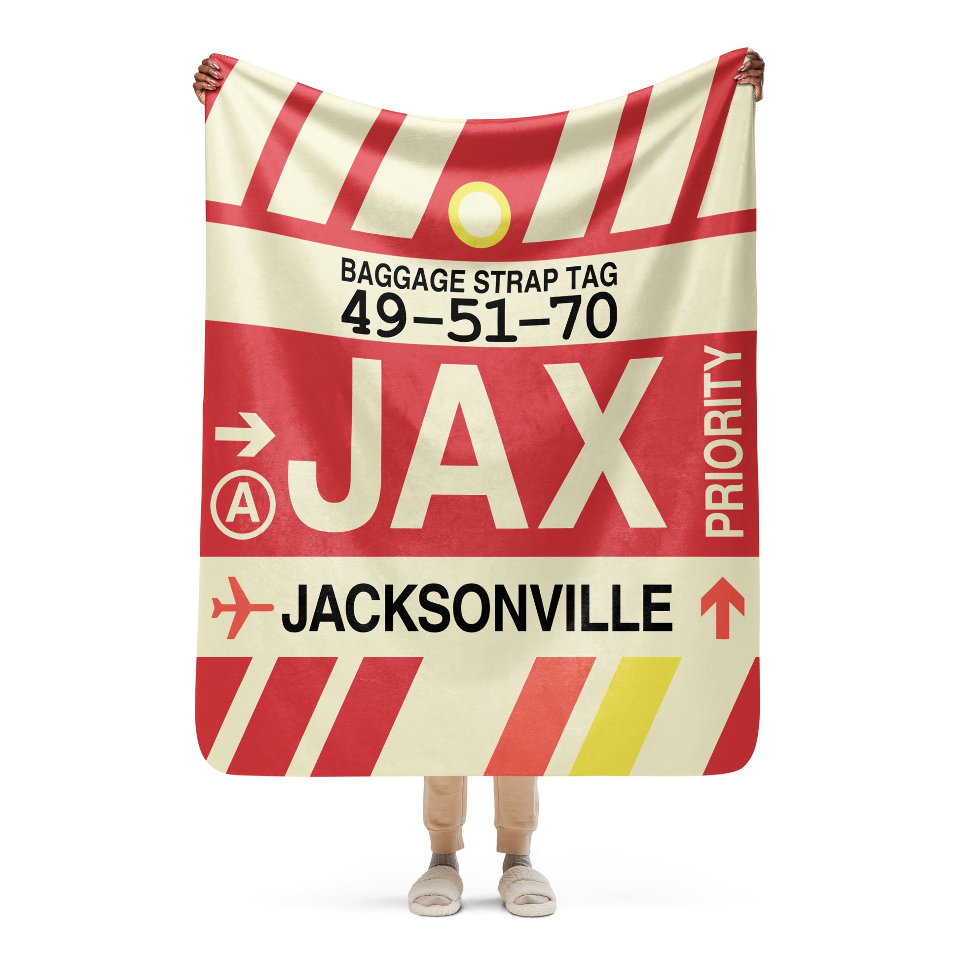 Travel Gift Sherpa Blanket • JAX Jacksonville • YHM Designs - Image 05