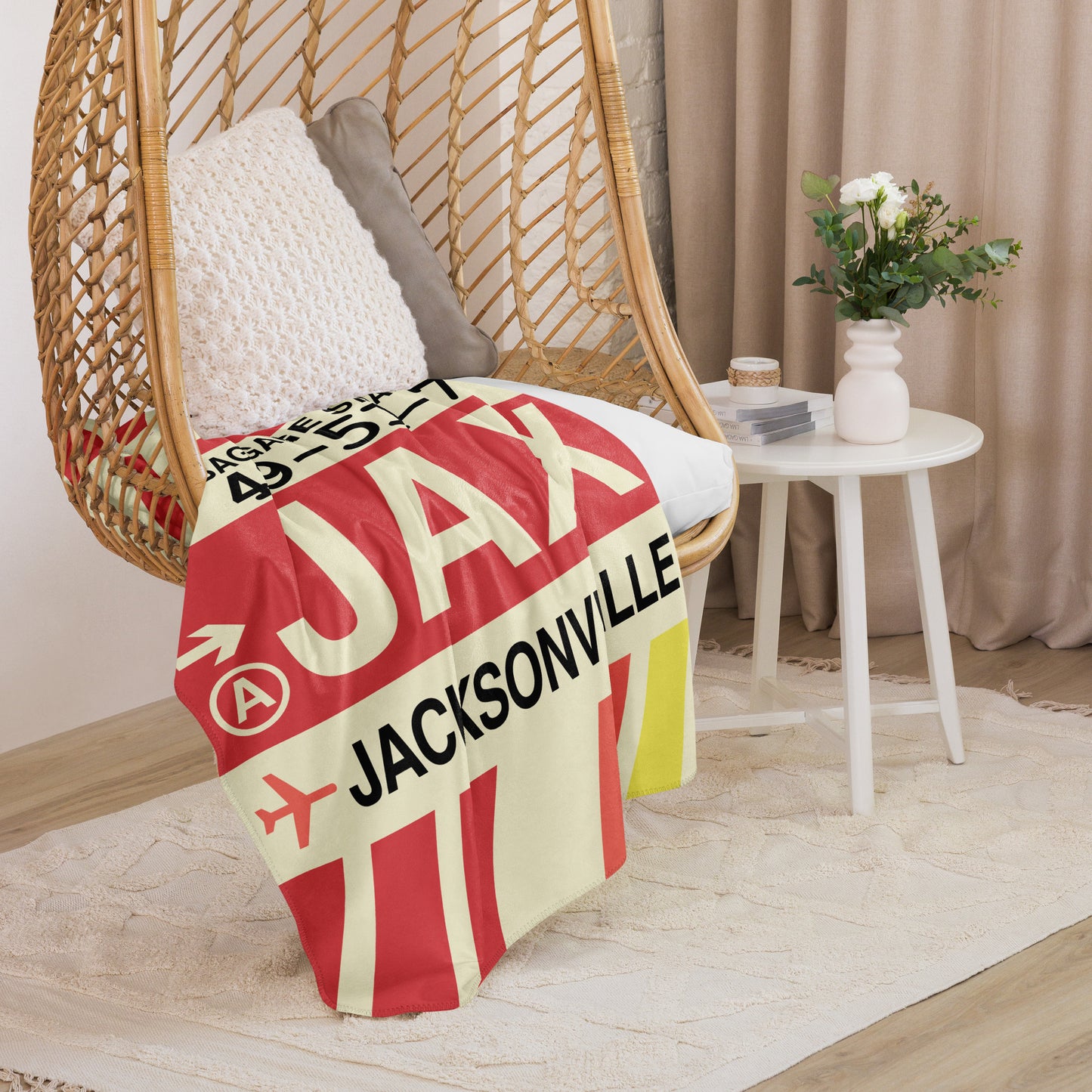 Travel Gift Sherpa Blanket • JAX Jacksonville • YHM Designs - Image 07