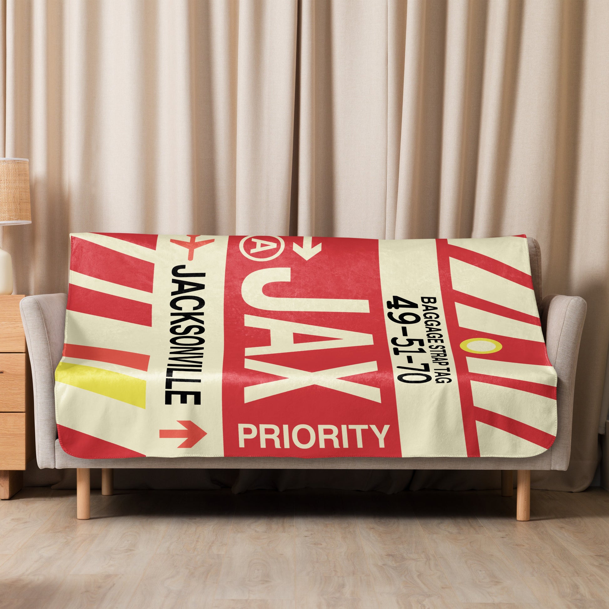 Travel Gift Sherpa Blanket • JAX Jacksonville • YHM Designs - Image 08