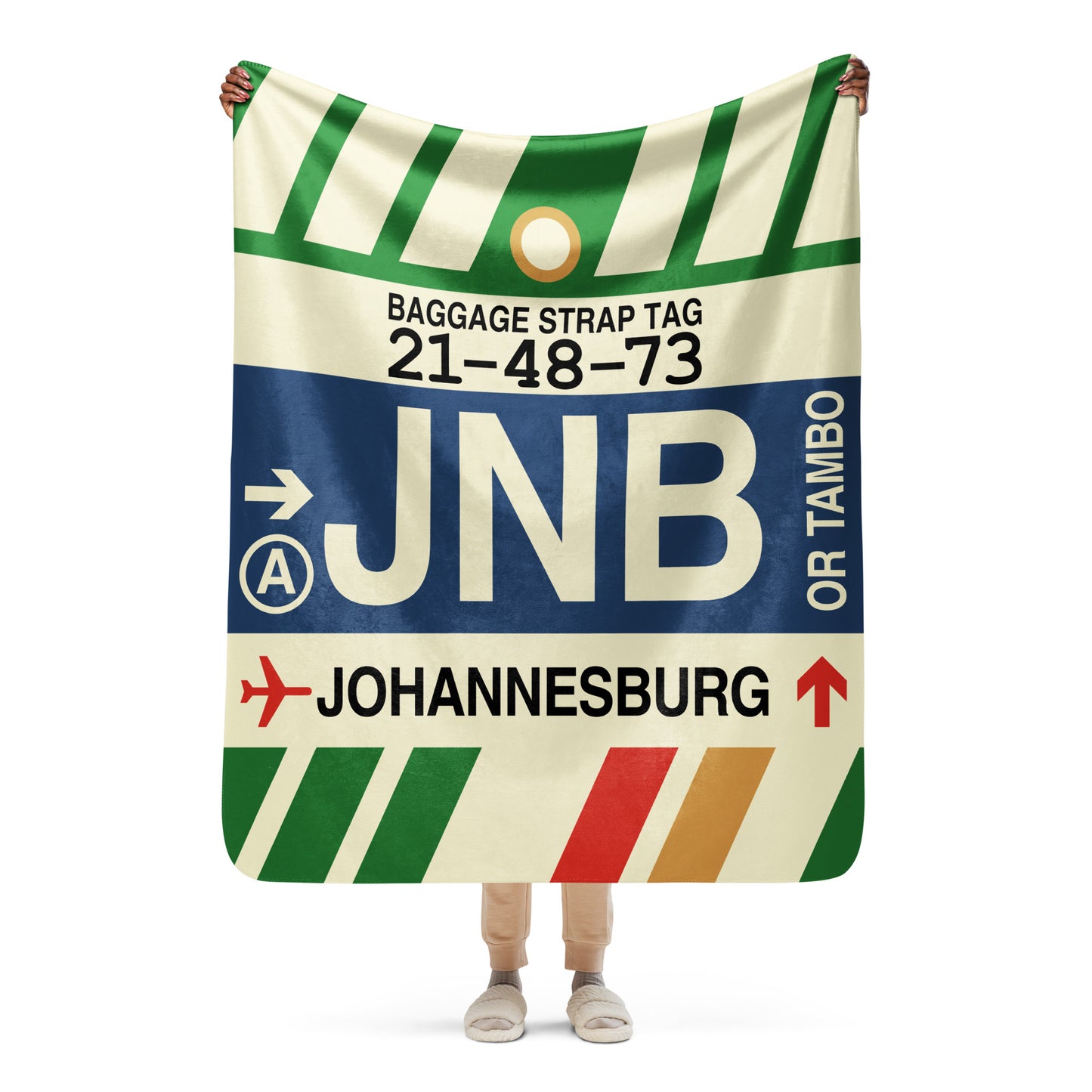 Travel Gift Sherpa Blanket • JNB Johannesburg • YHM Designs - Image 05
