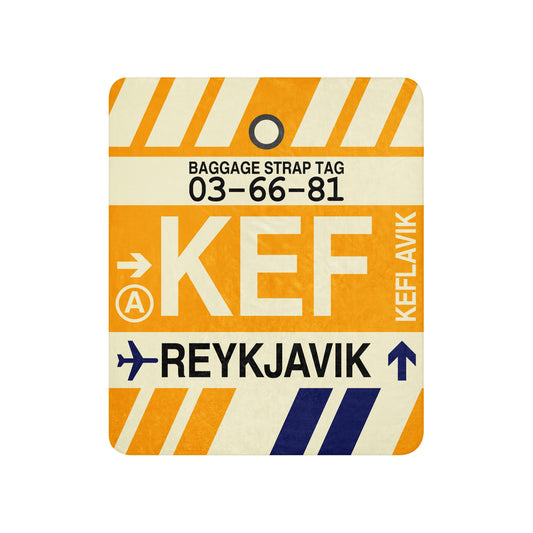 Travel Gift Sherpa Blanket • KEF Reykjavik Souvenir • YHM Designs - Image 01