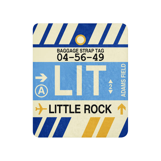 Travel Gift Sherpa Blanket • LIT Little Rock • YHM Designs - Image 01