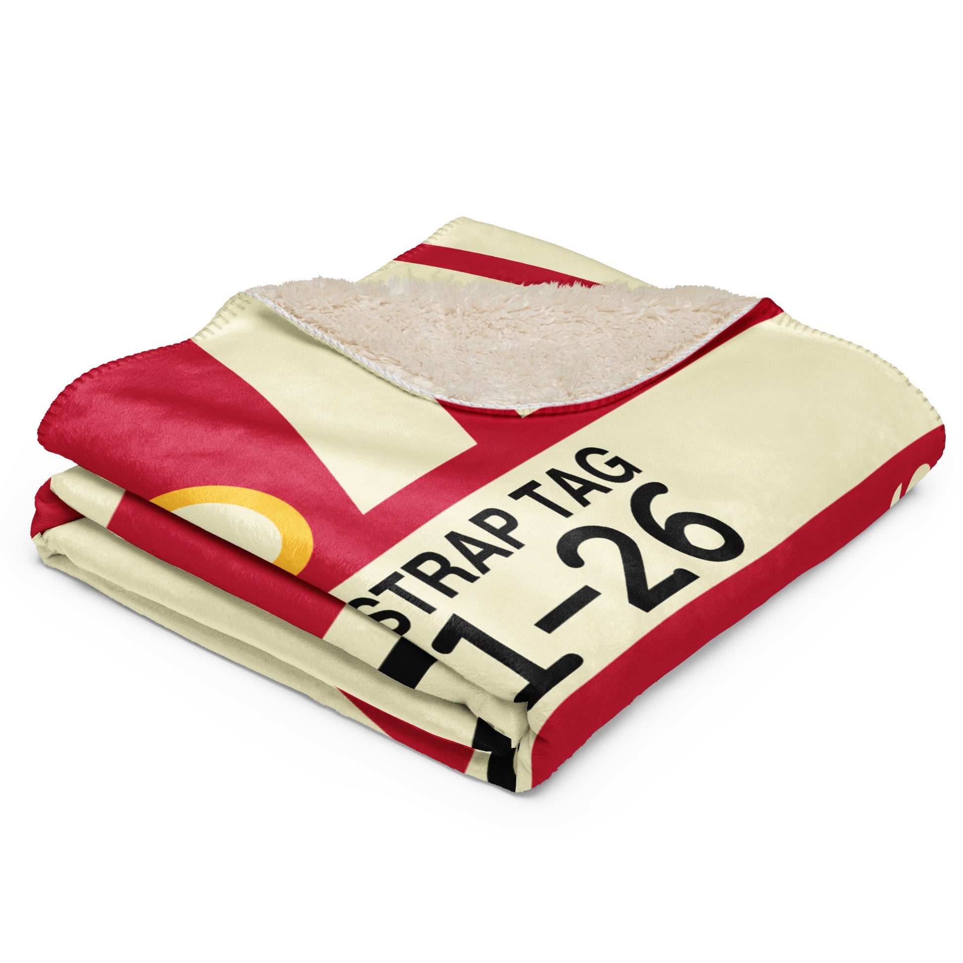 Travel Gift Sherpa Blanket • MAD Madrid • YHM Designs - Image 03