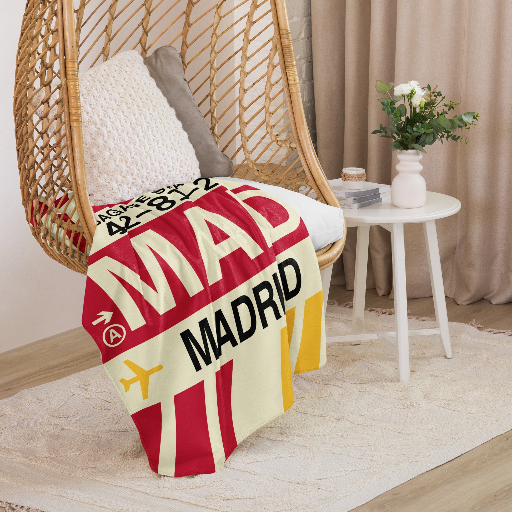 Travel Gift Sherpa Blanket • MAD Madrid • YHM Designs - Image 07