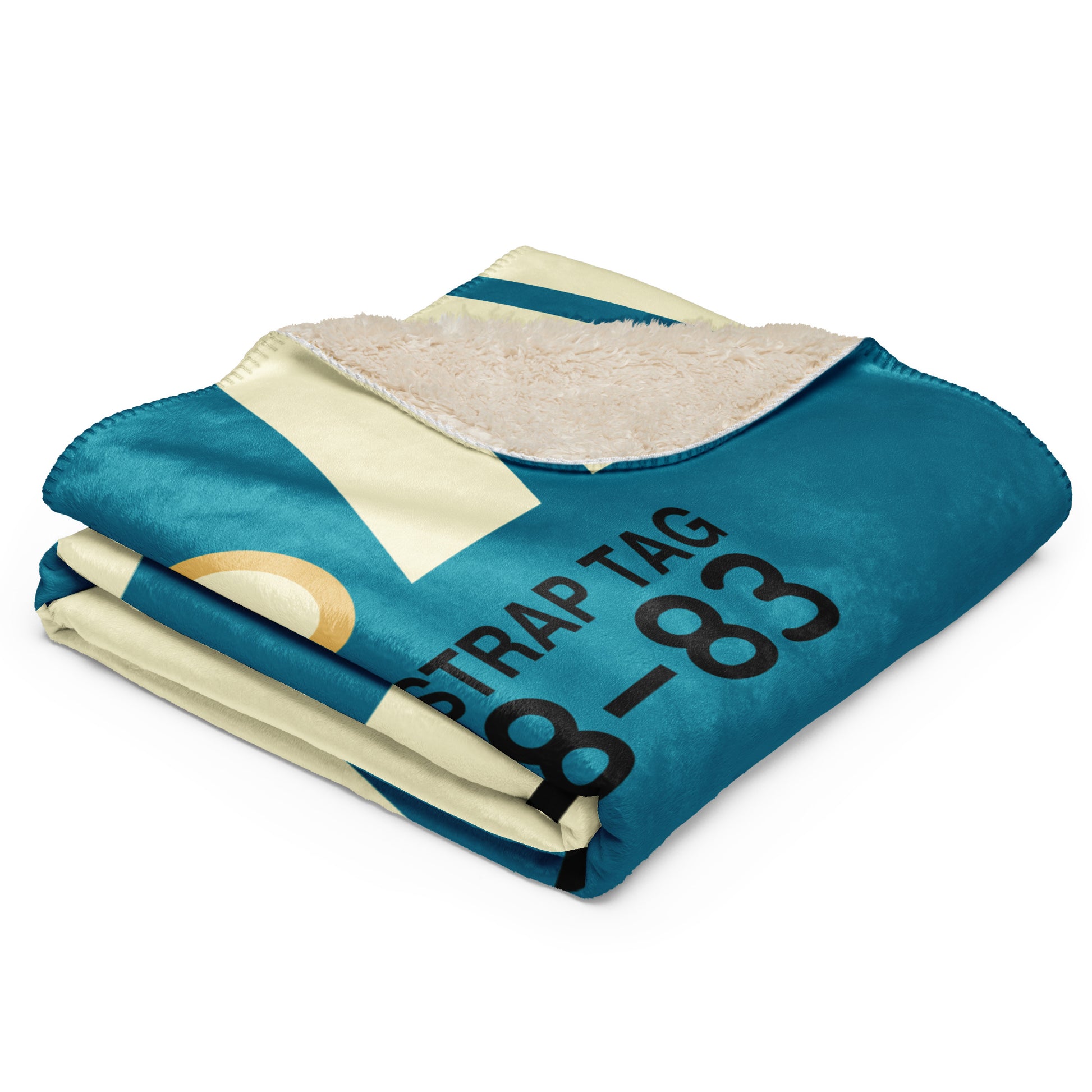 Travel Gift Sherpa Blanket • MAN Manchester Souvenir • YHM Designs - Image 03