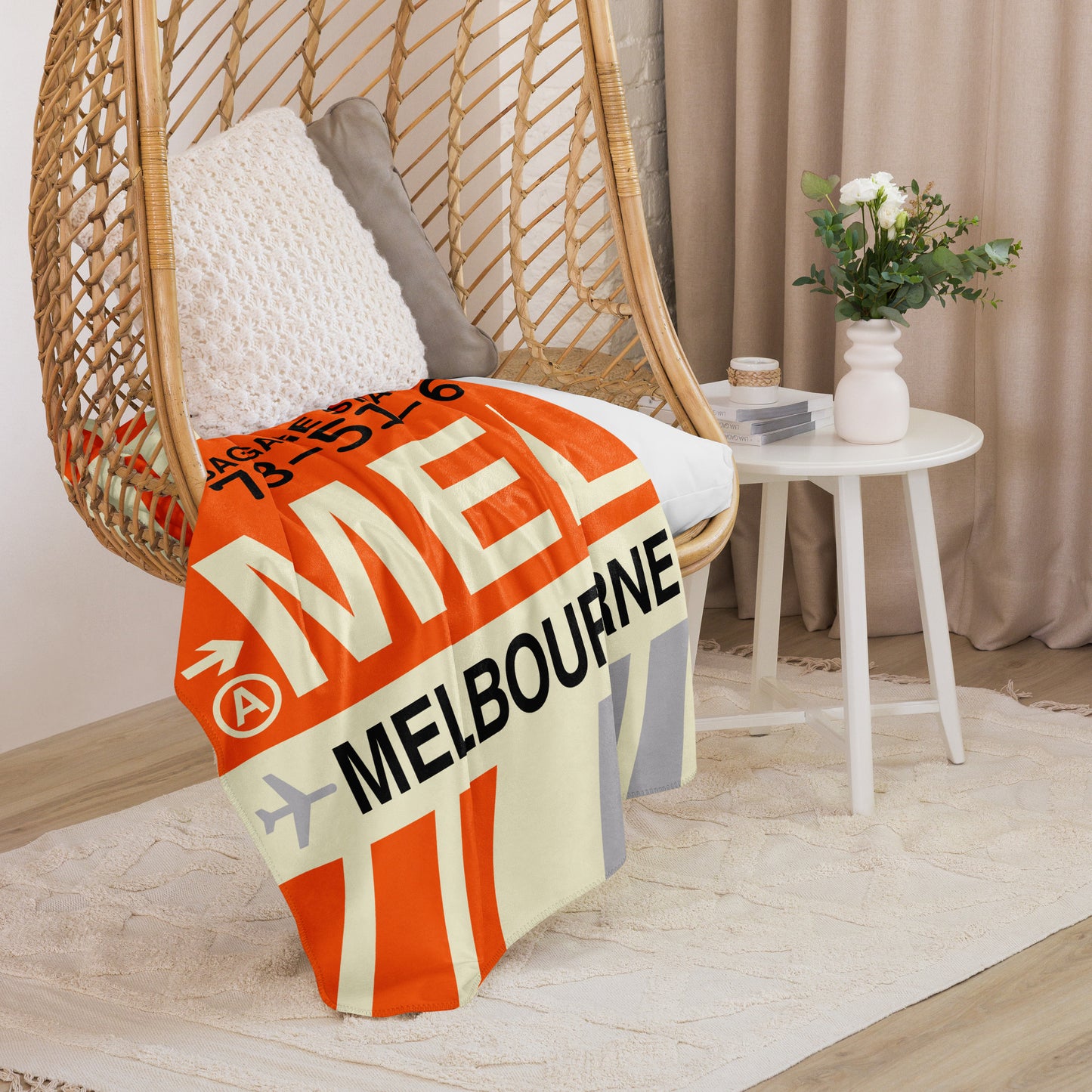 Travel Gift Sherpa Blanket • MEL Melbourne • YHM Designs - Image 07