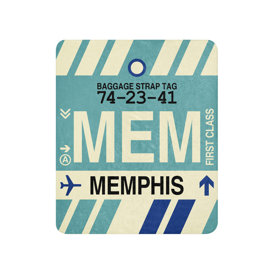 Travel Gift Sherpa Blanket • MEM Memphis • YHM Designs - Image 01