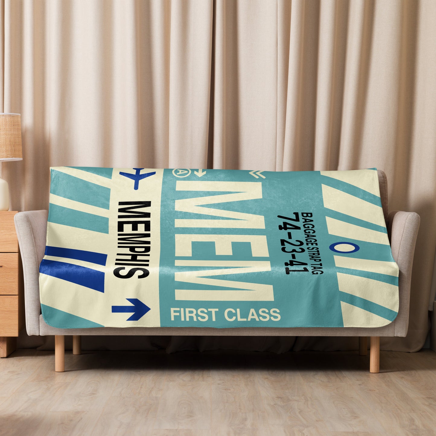 Travel Gift Sherpa Blanket • MEM Memphis • YHM Designs - Image 08
