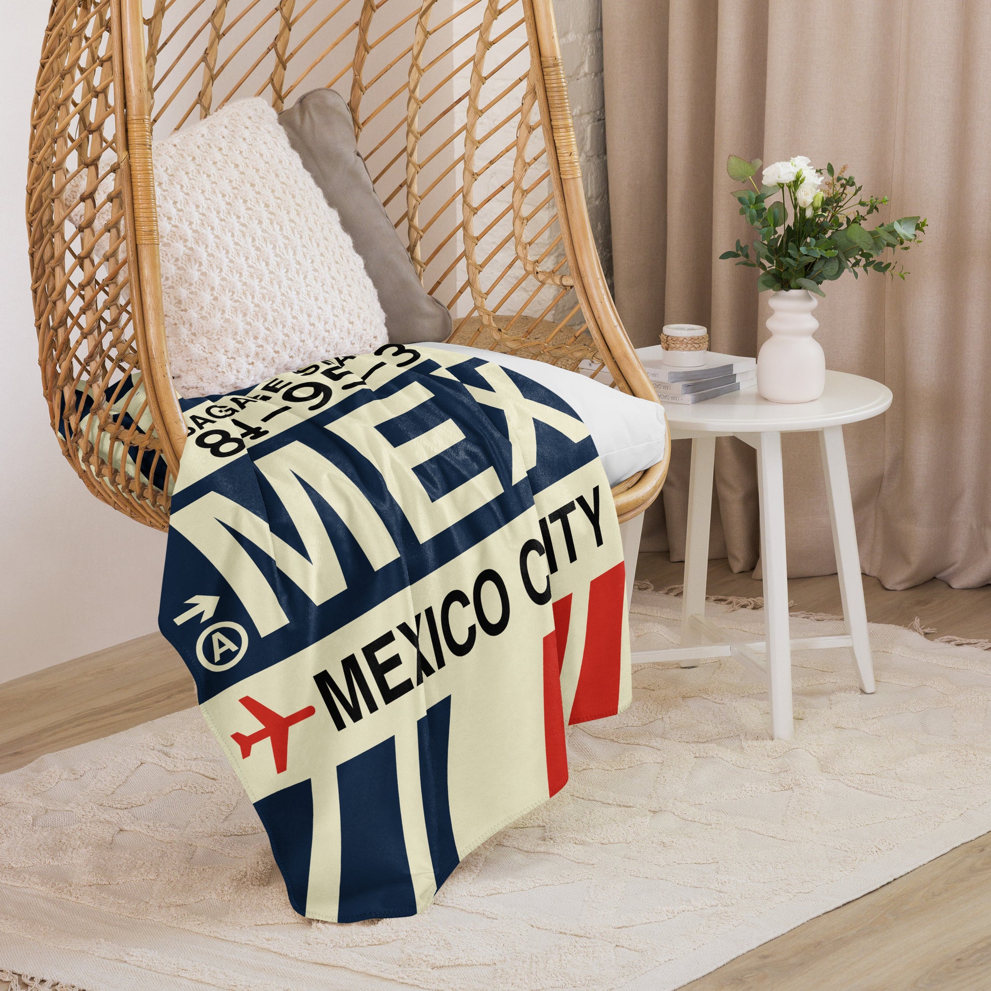 Travel Gift Sherpa Blanket • MEX Mexico City • YHM Designs - Image 07