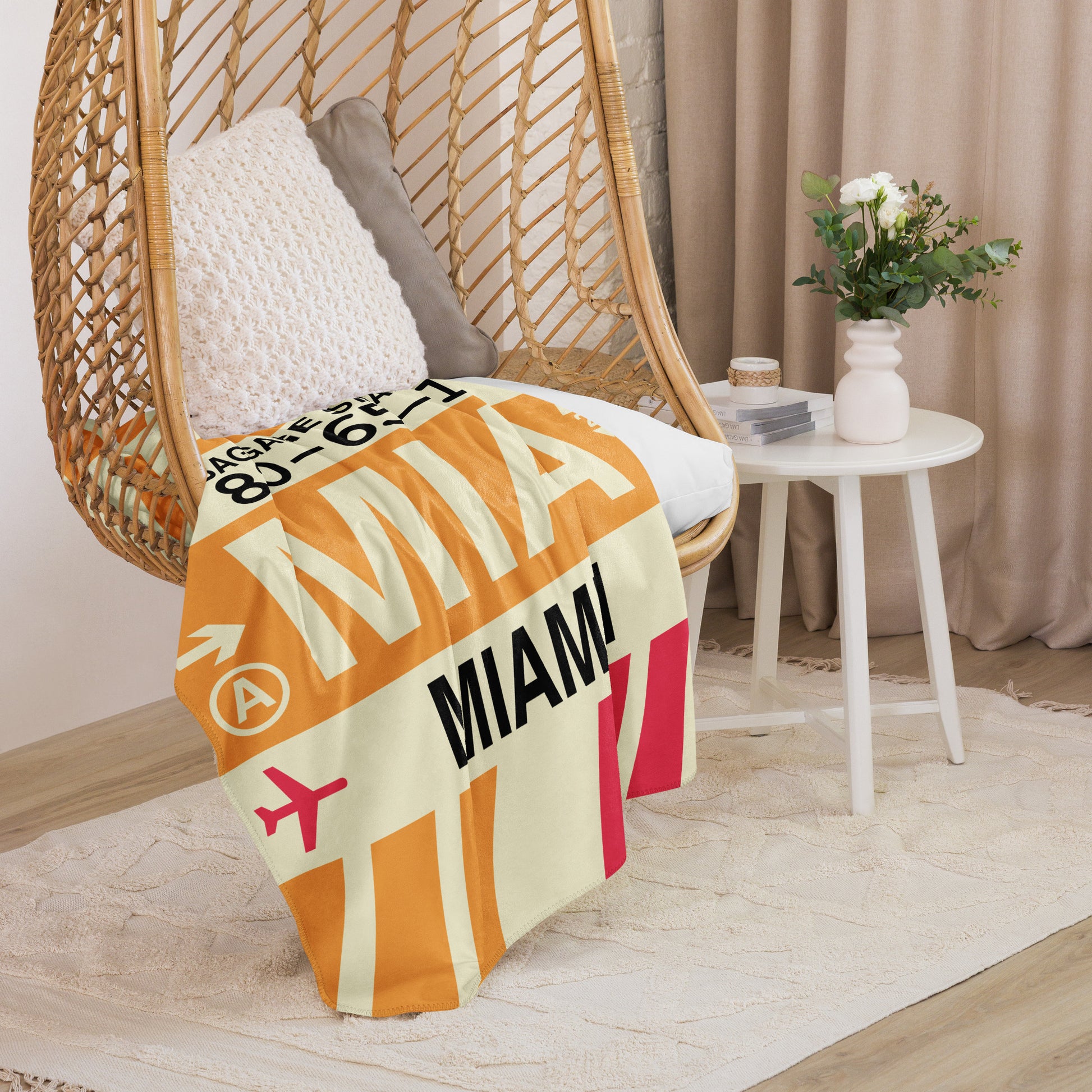 Travel Gift Sherpa Blanket • MIA Miami • YHM Designs - Image 07