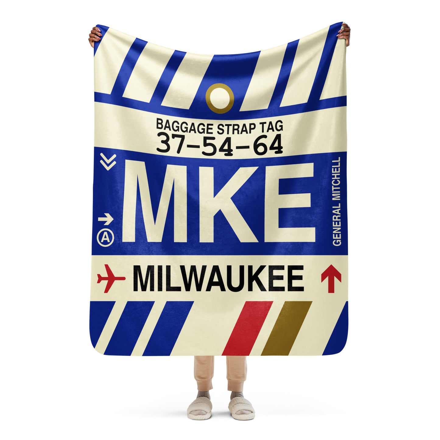 Travel Gift Sherpa Blanket • MKE Milwaukee • YHM Designs - Image 05