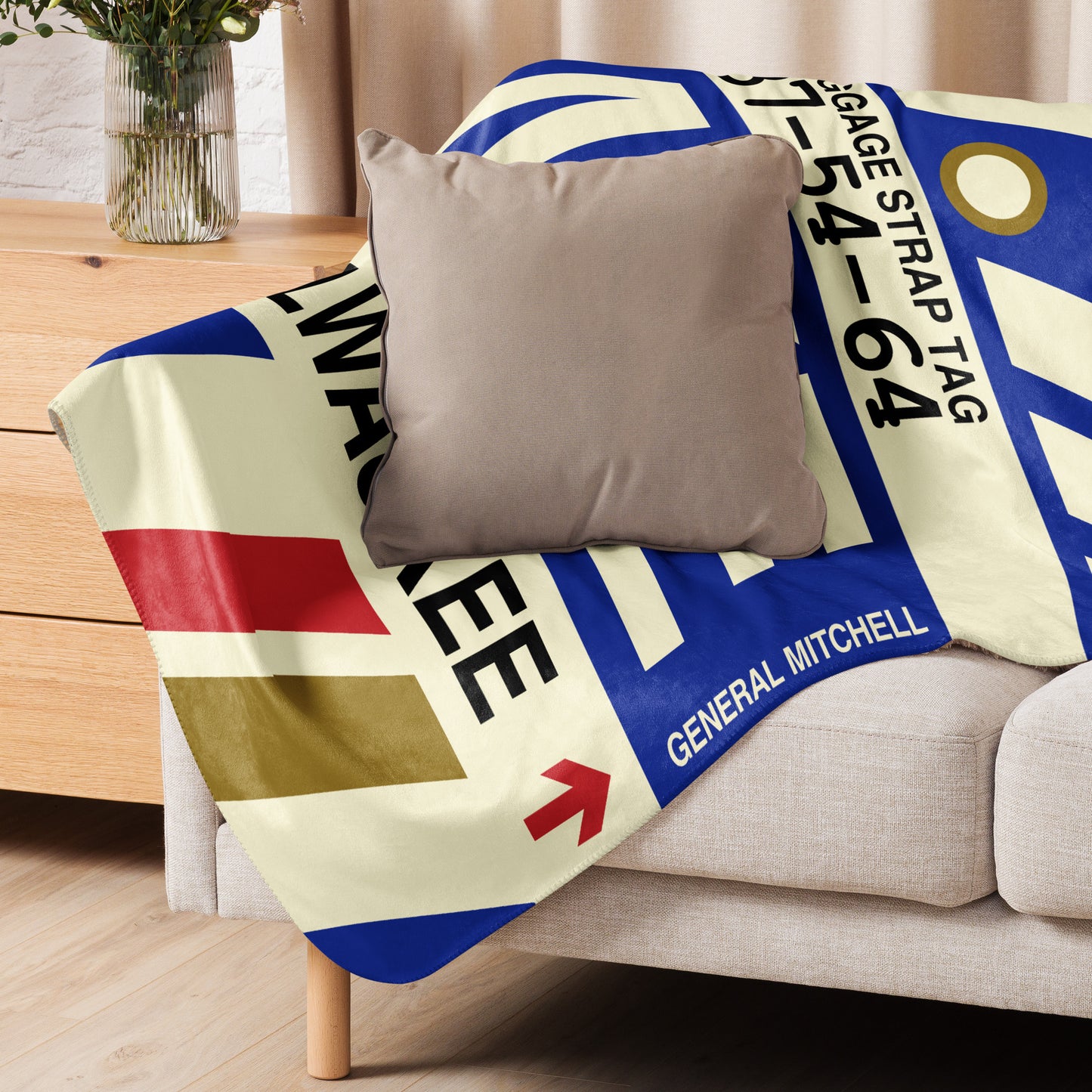 Travel Gift Sherpa Blanket • MKE Milwaukee • YHM Designs - Image 06