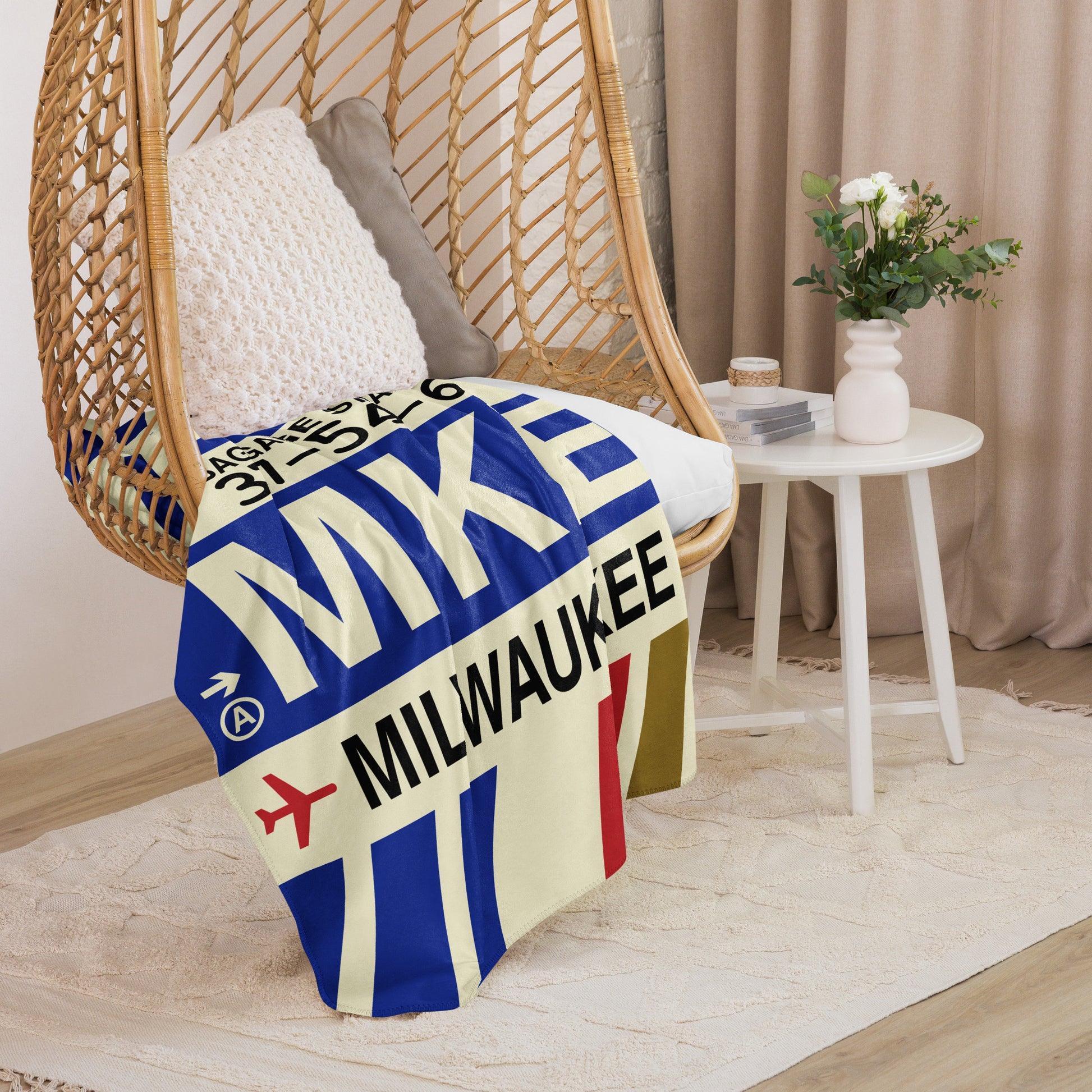 Travel Gift Sherpa Blanket • MKE Milwaukee • YHM Designs - Image 07